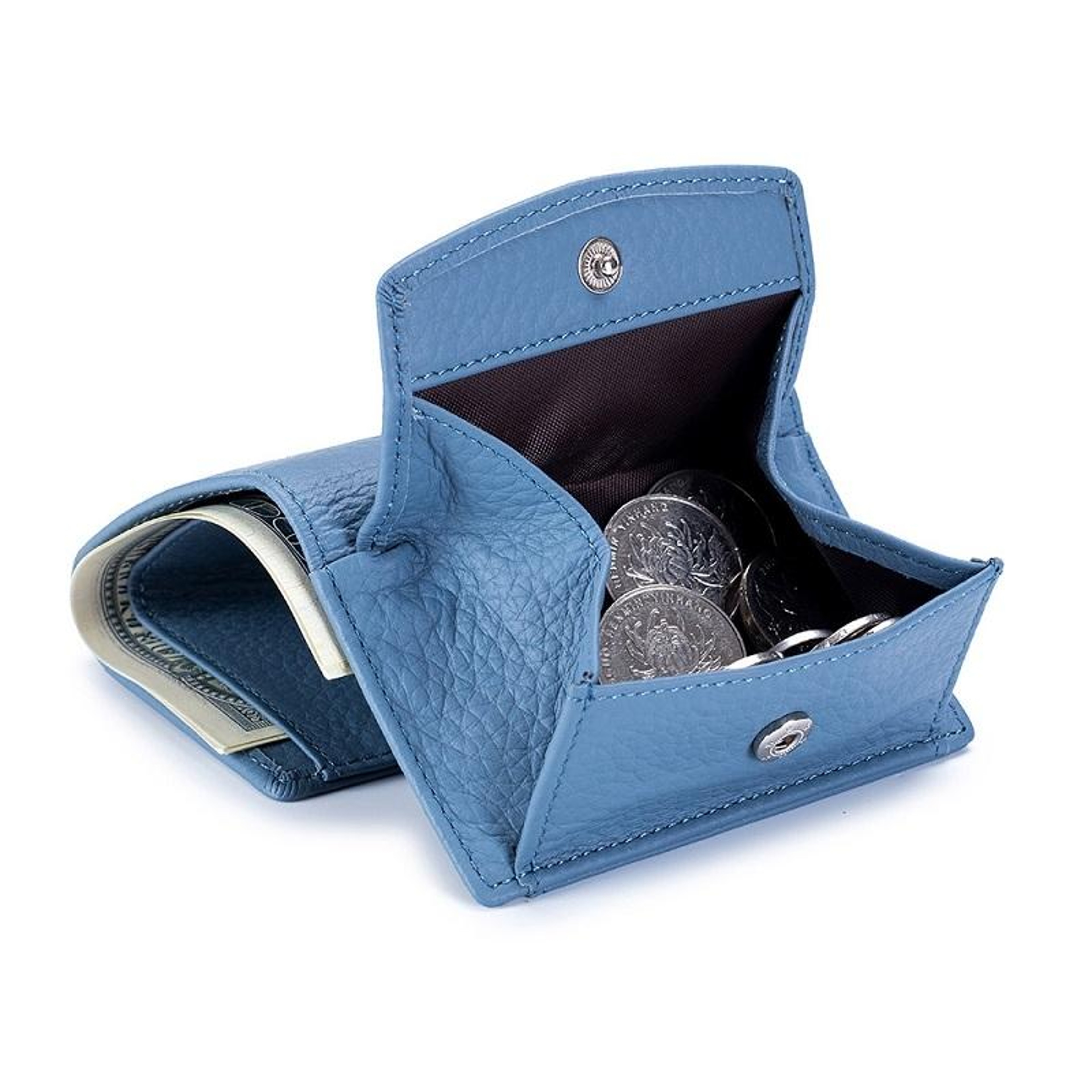 RFID Leather Coin Purse Wallet with 6 Card Slots – view 3
