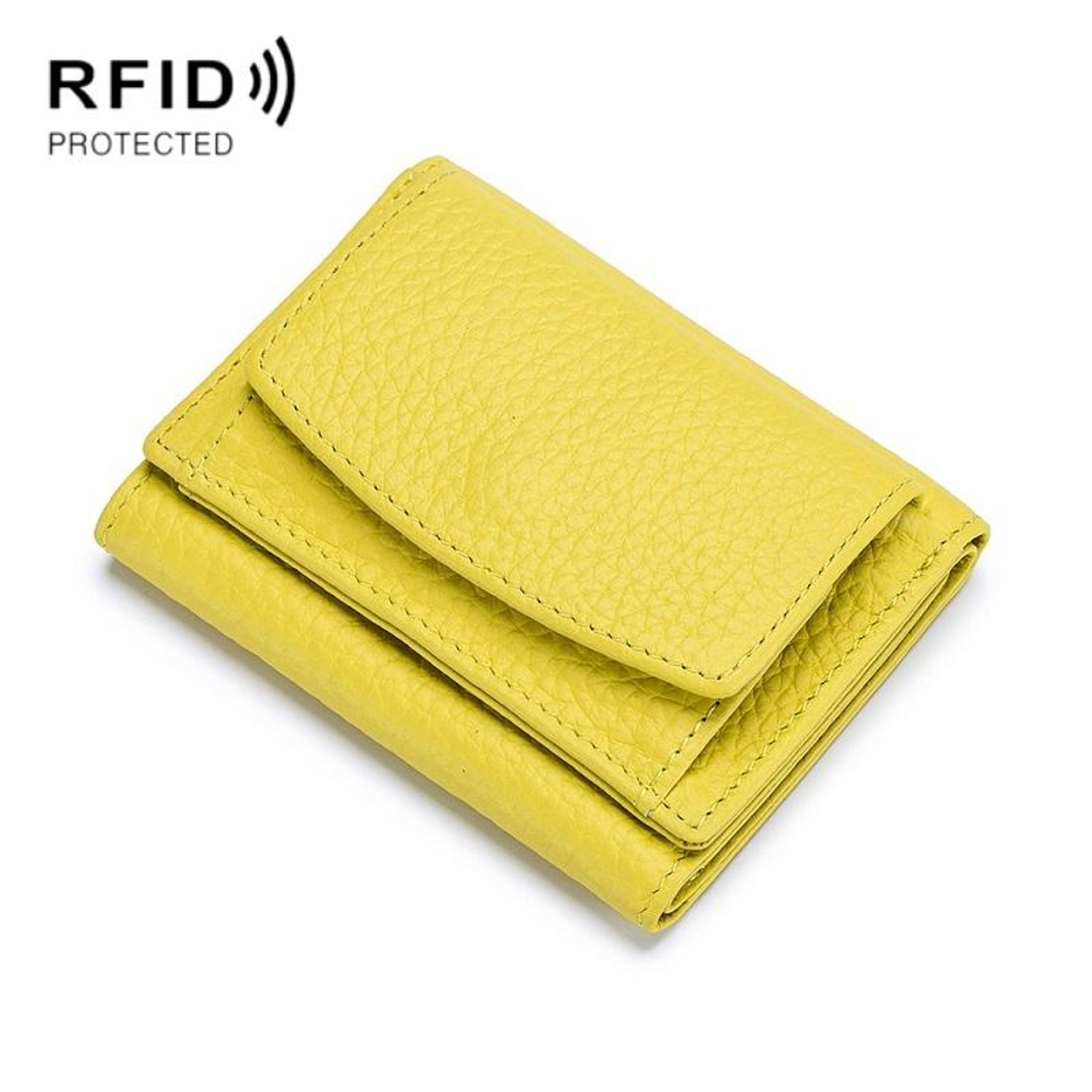 RFID Leather Coin Purse Wallet with 6 Card Slots – view 10