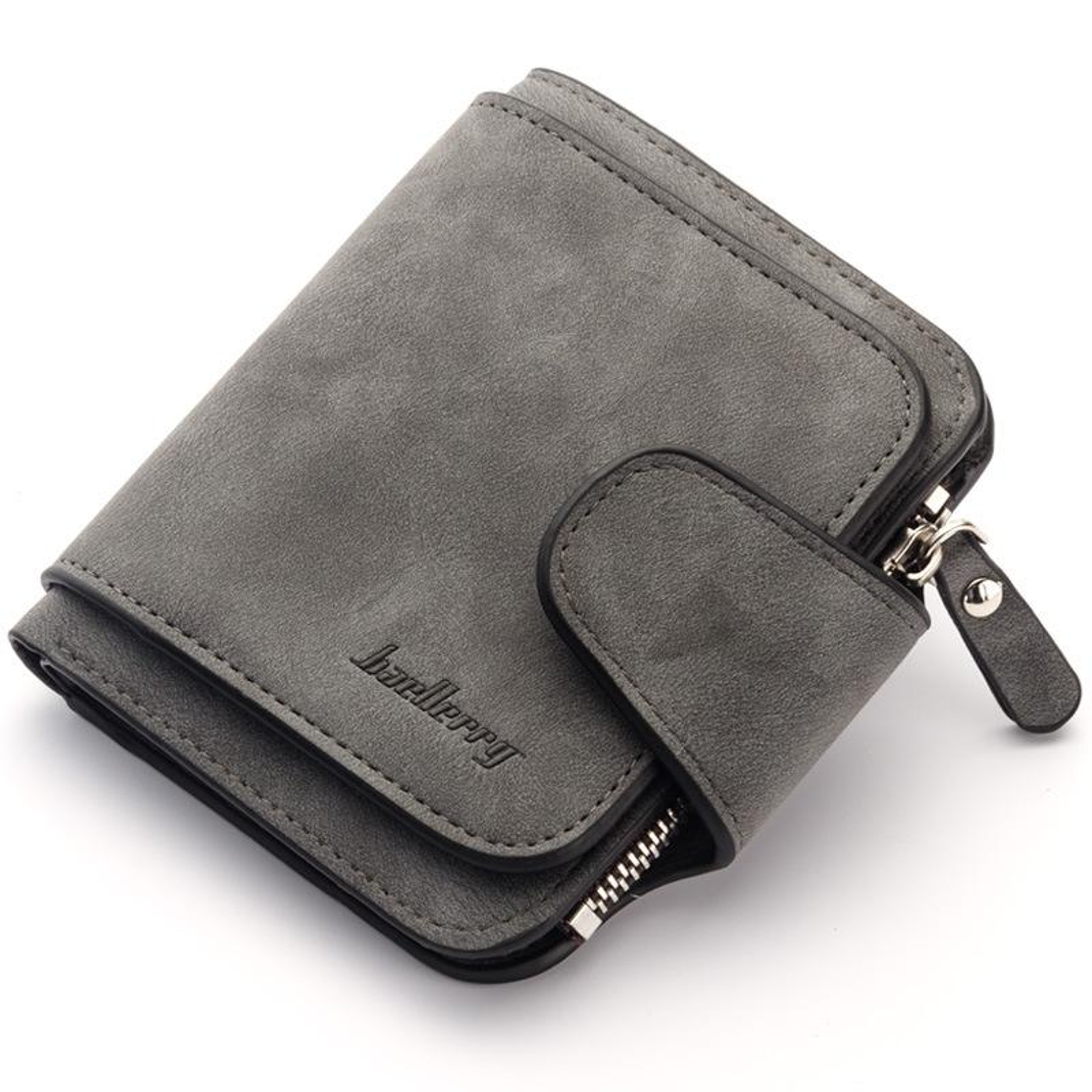 Small PU Leather Coin Purse for Women with Zipper and Buckle Closure – view 1