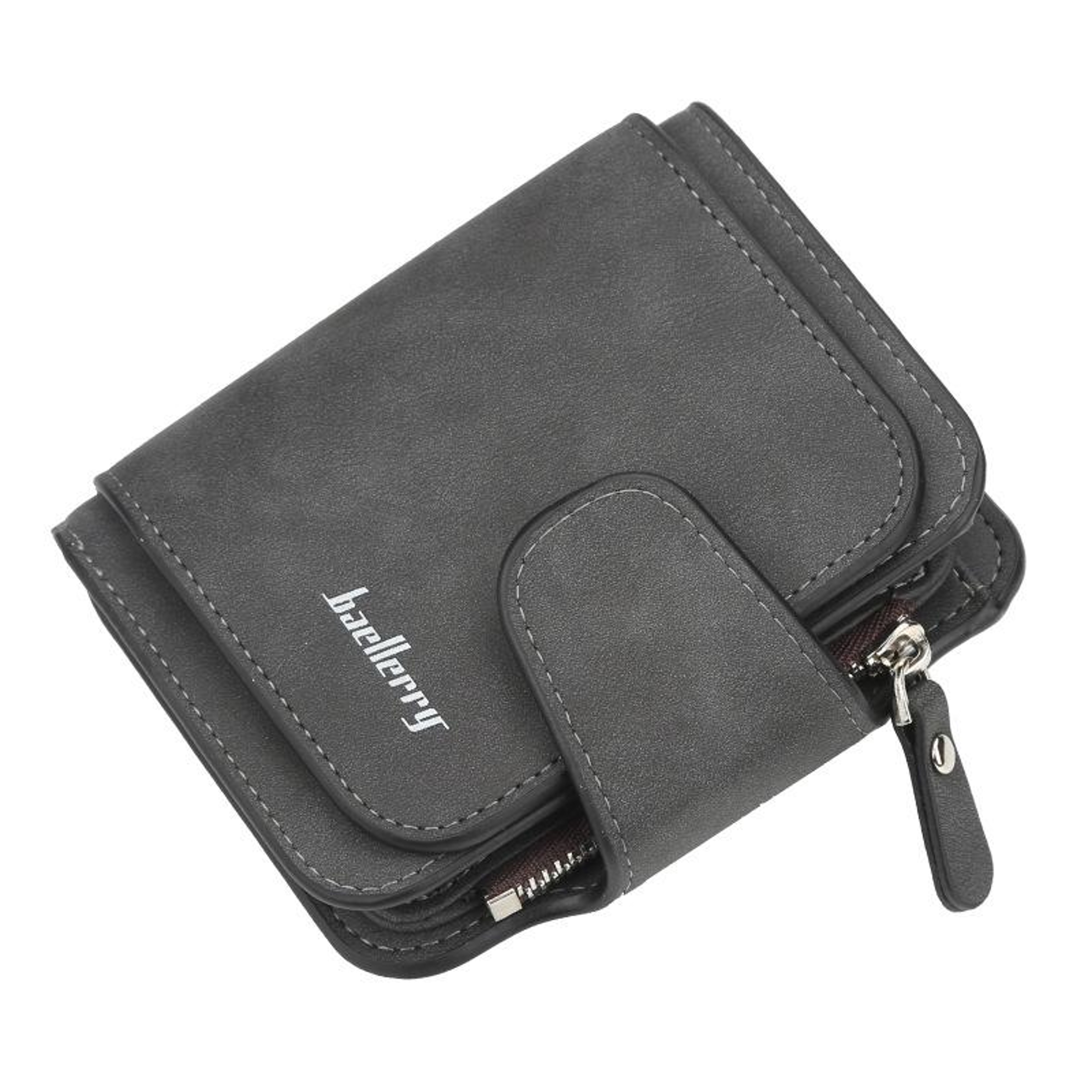Small PU Leather Coin Purse for Women with Zipper and Buckle Closure – view 8