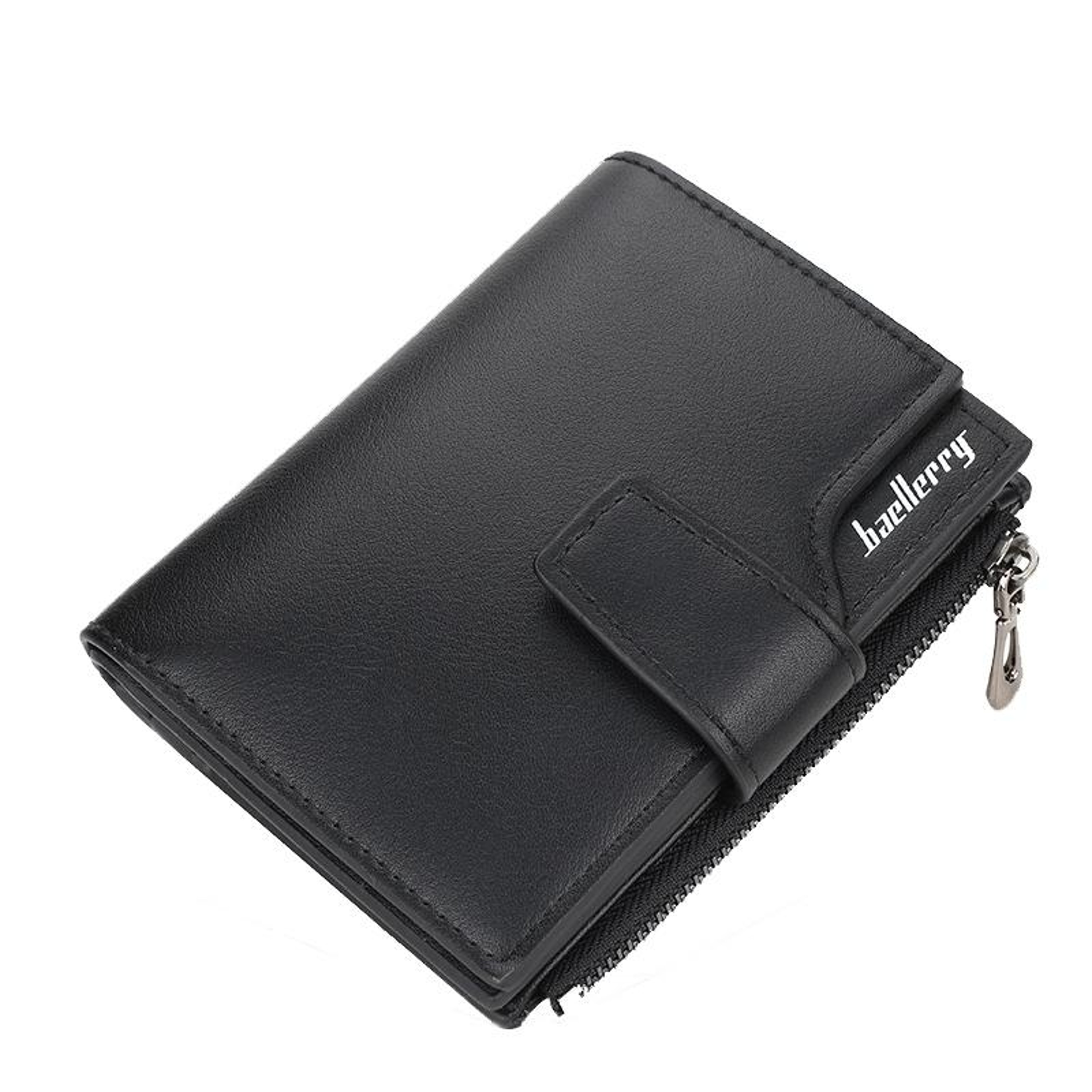 Womens Cropped Wallet with Multiple Card Slots and Zipper Closure – view 13