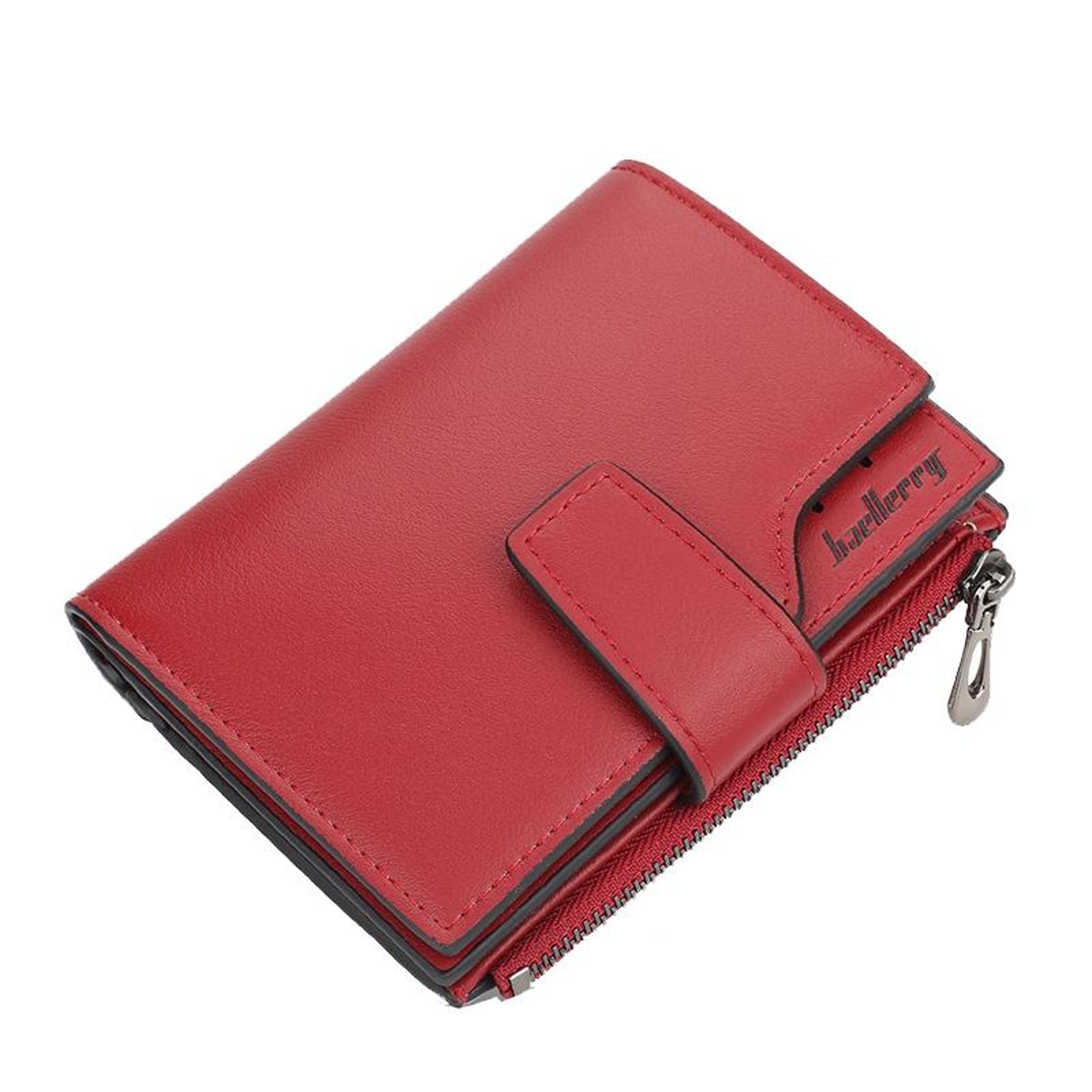Womens Cropped Wallet with Multiple Card Slots and Zipper Closure – view 10