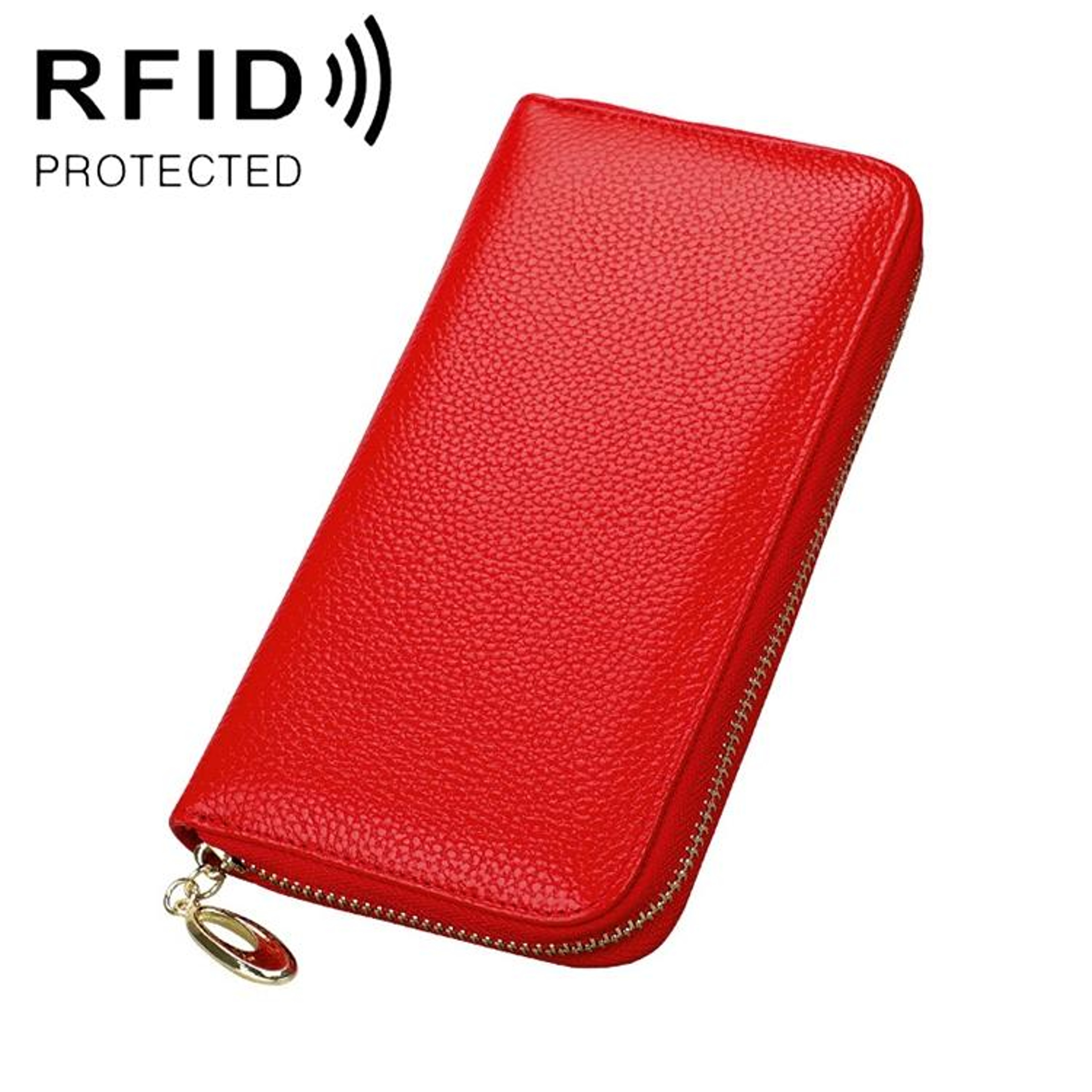 Womens Wallet Purse With Card Slots And Litchi Texture 1