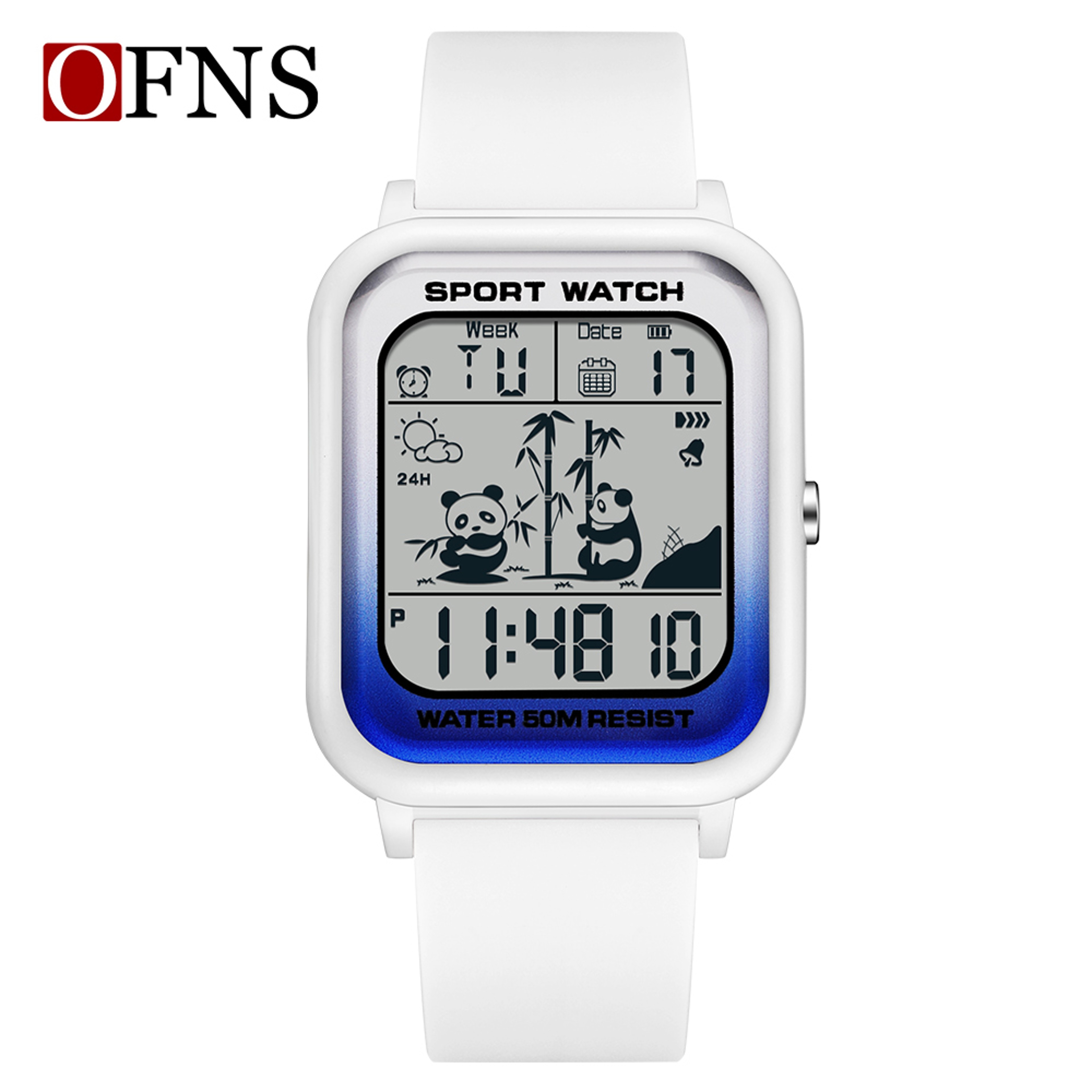 Rectangular Digital Sports Watch With LED Display And Multifunction Timing 4