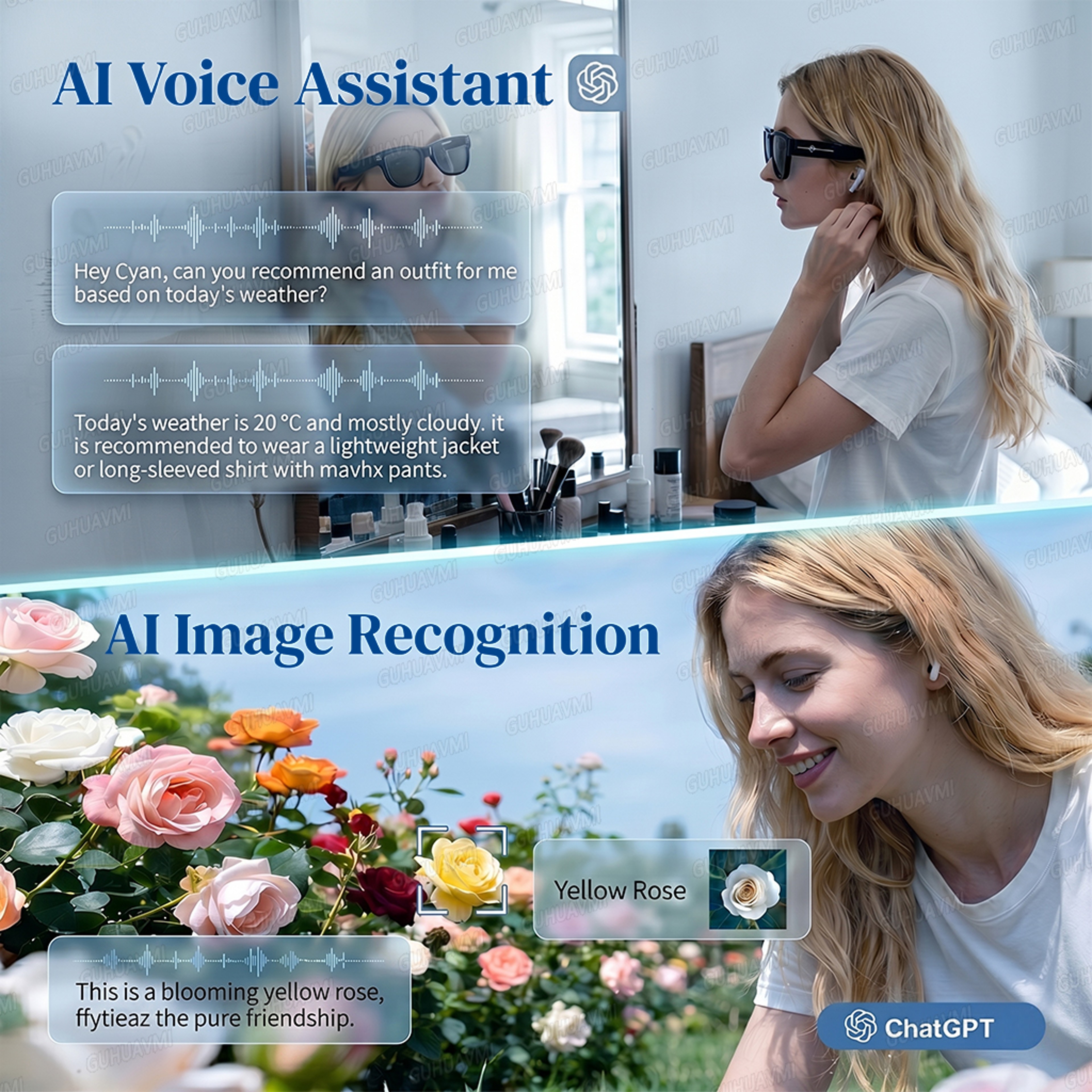 Ultra AI Smart Glasses With HD Camera Real Time Translation 4