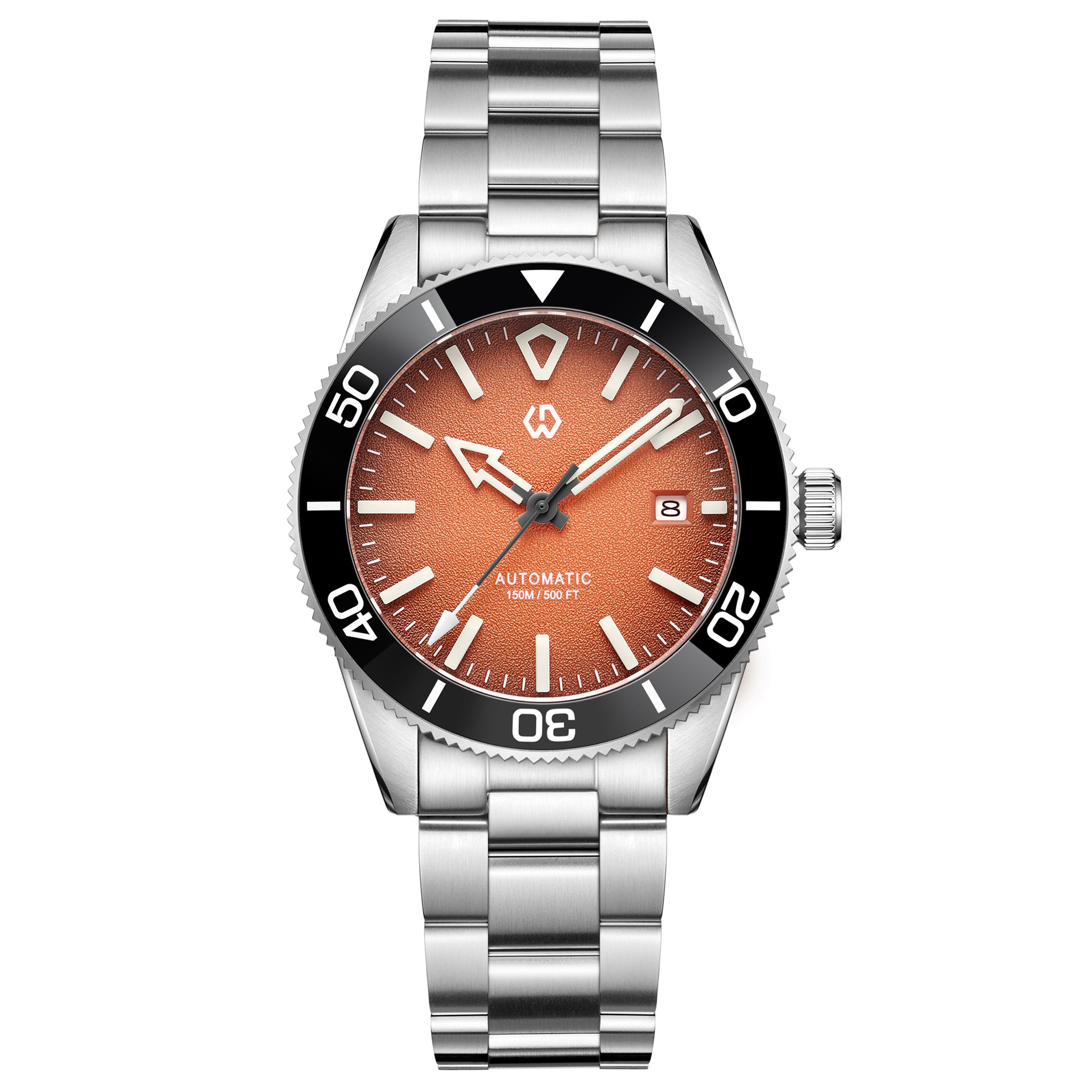 Mens Automatic Dive Watch With Luminous Dial Ceramic Bezel  Sapphire Crystal 4