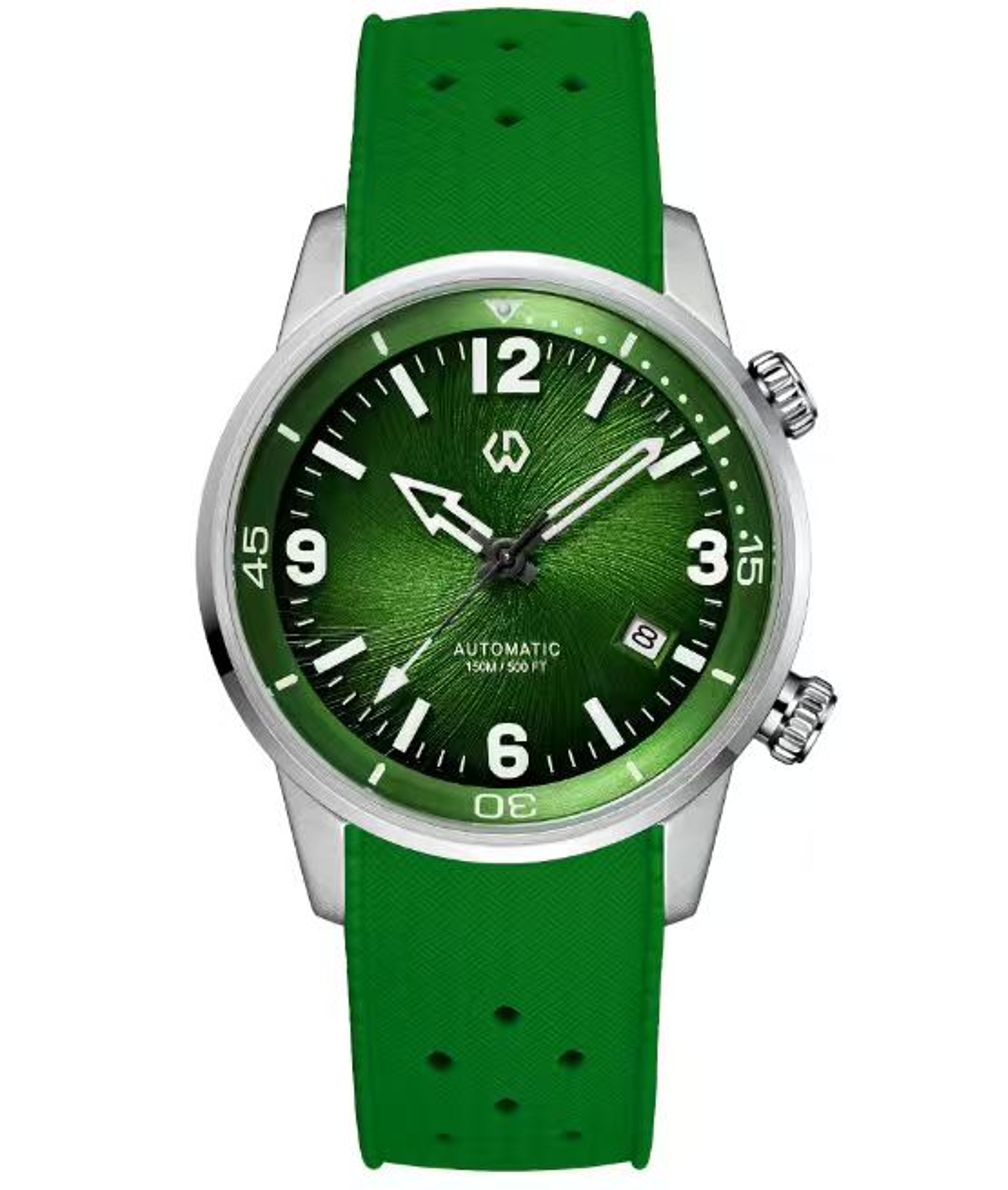 Double Crown Automatic Mechanical Watch With Rotating Inner Bezel Water Resistance 1