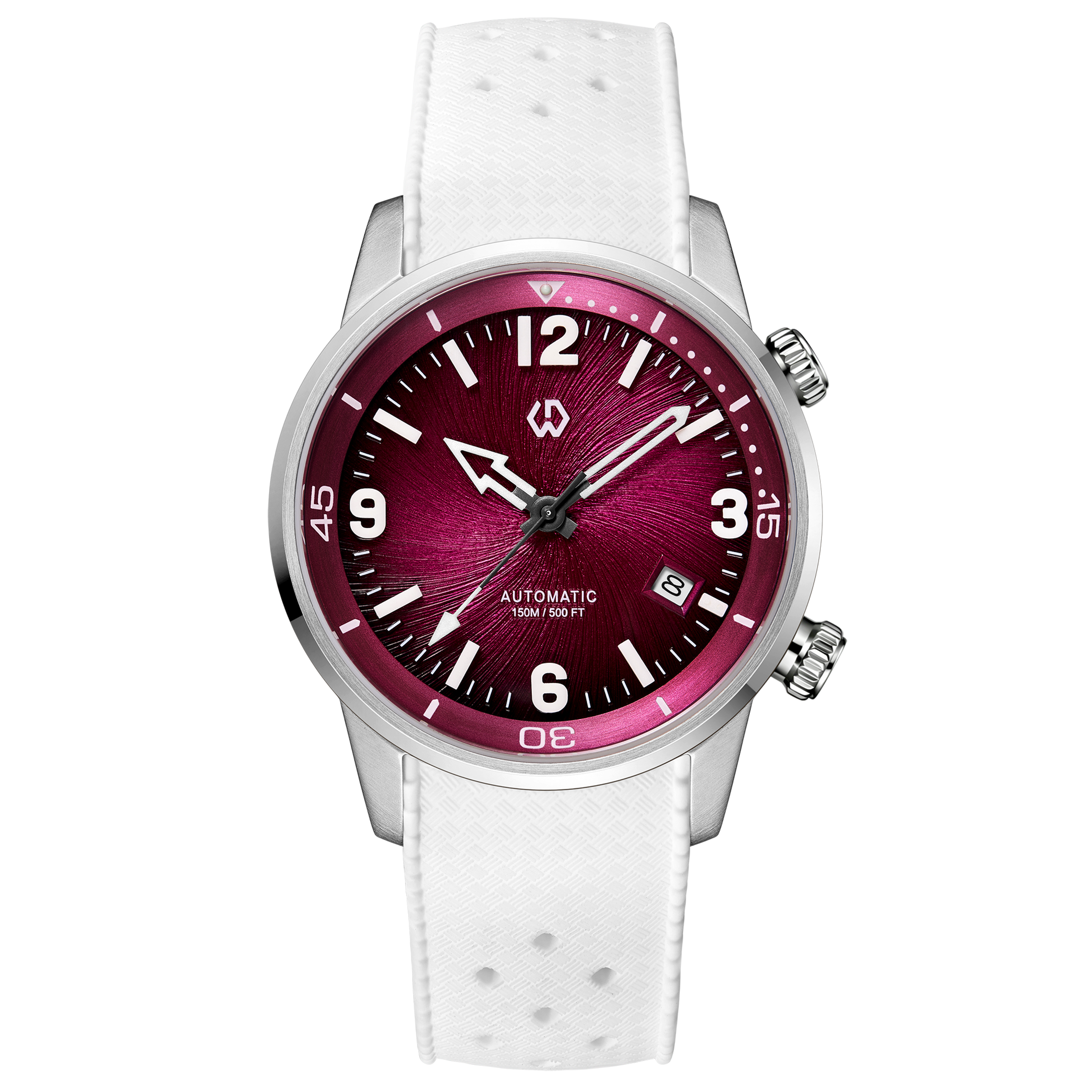 Double Crown Automatic Mechanical Watch With Rotating Inner Bezel Water Resistance 2
