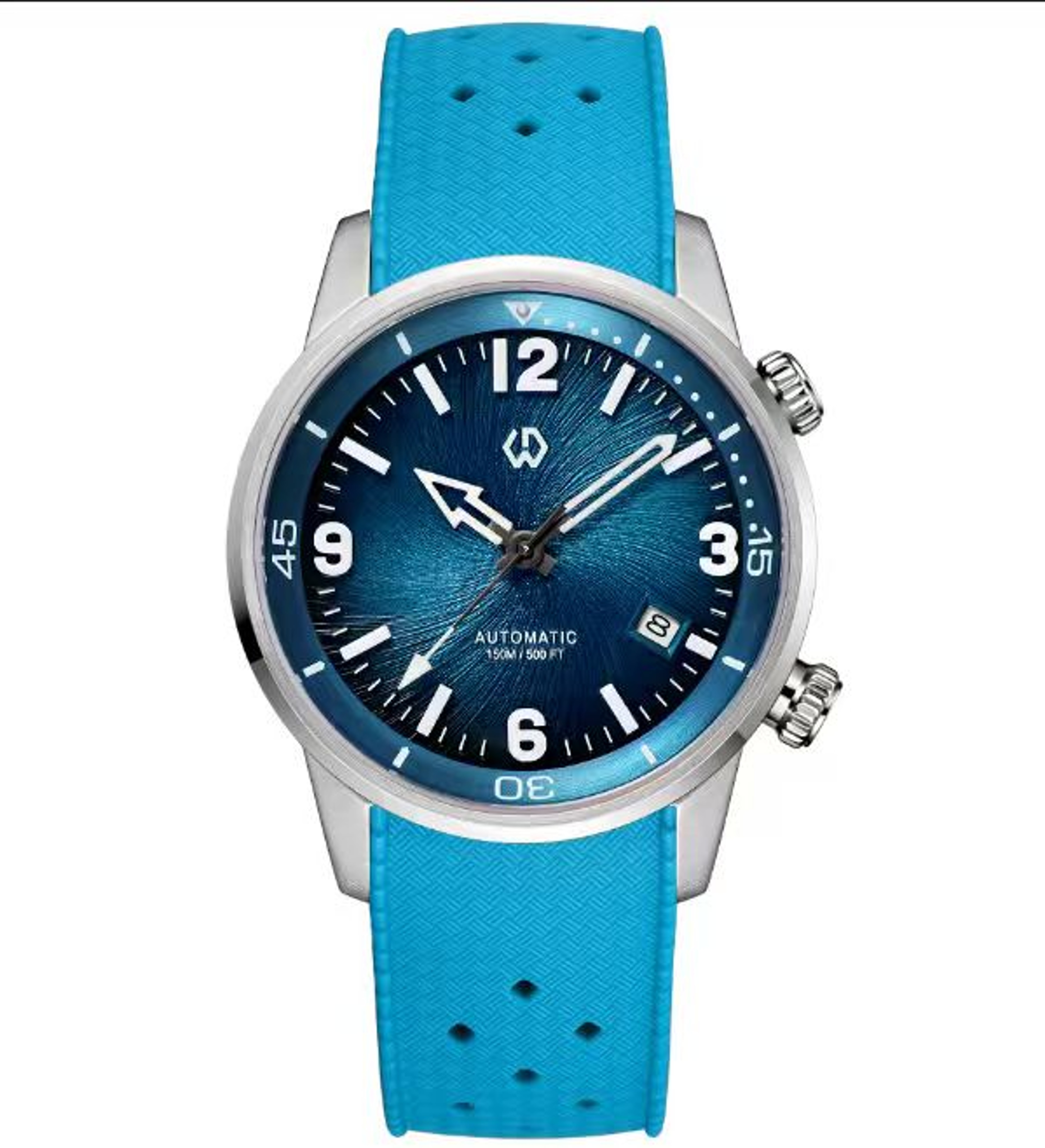 Double Crown Automatic Mechanical Watch With Rotating Inner Bezel Water Resistance 3