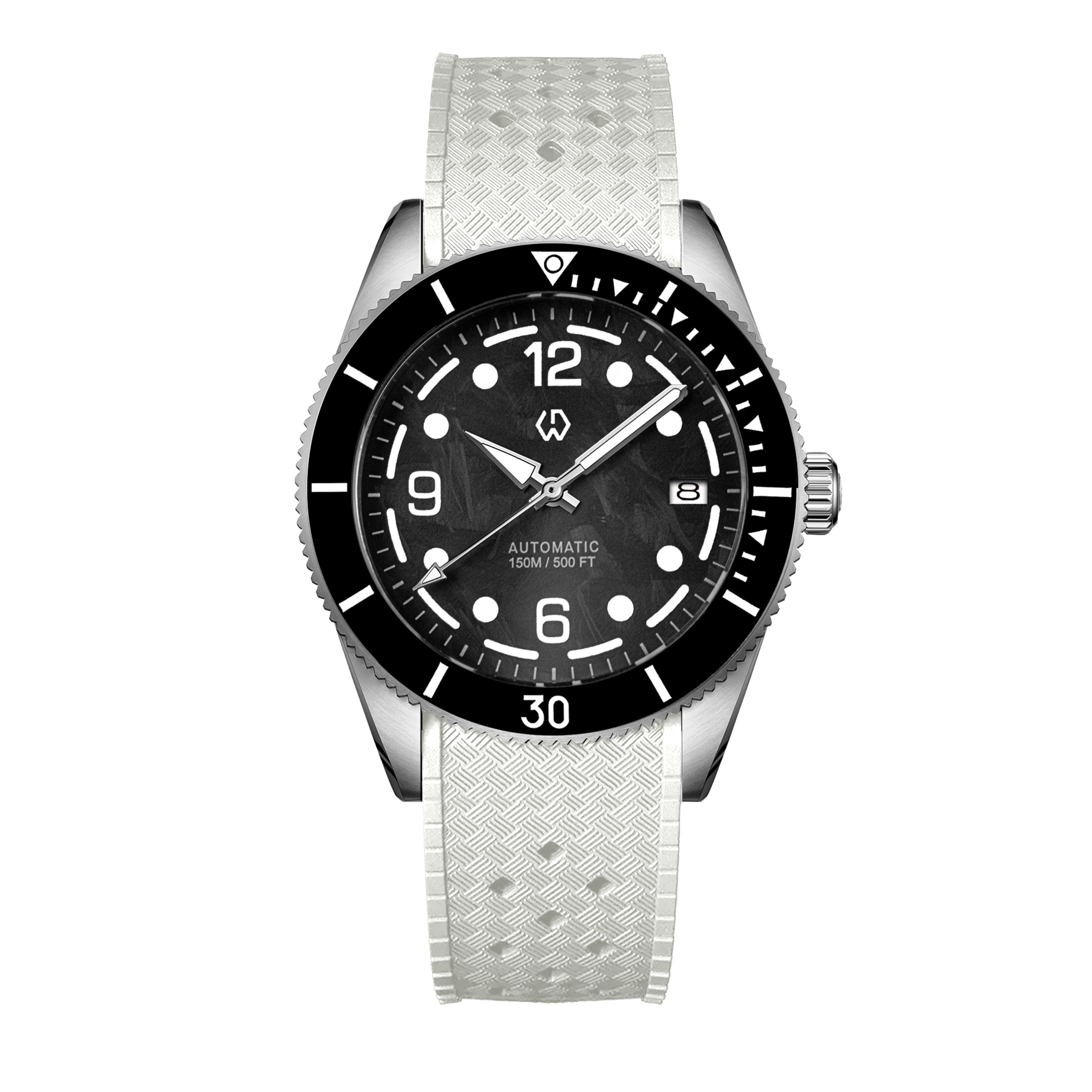 Carbon Fiber Automatic Dive Watch For Men With Water Resistance 2