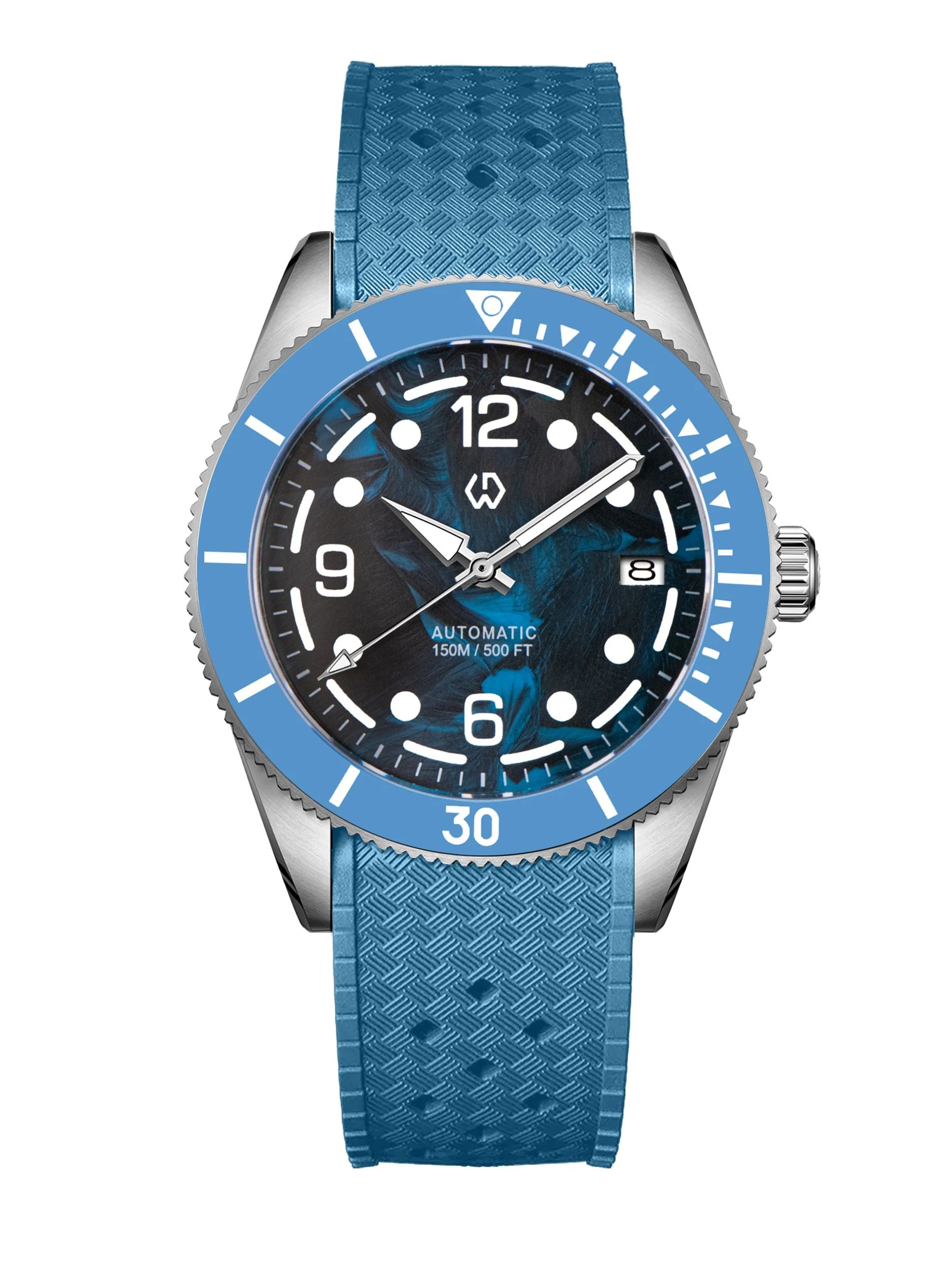 Carbon Fiber Automatic Dive Watch For Men With Water Resistance 3
