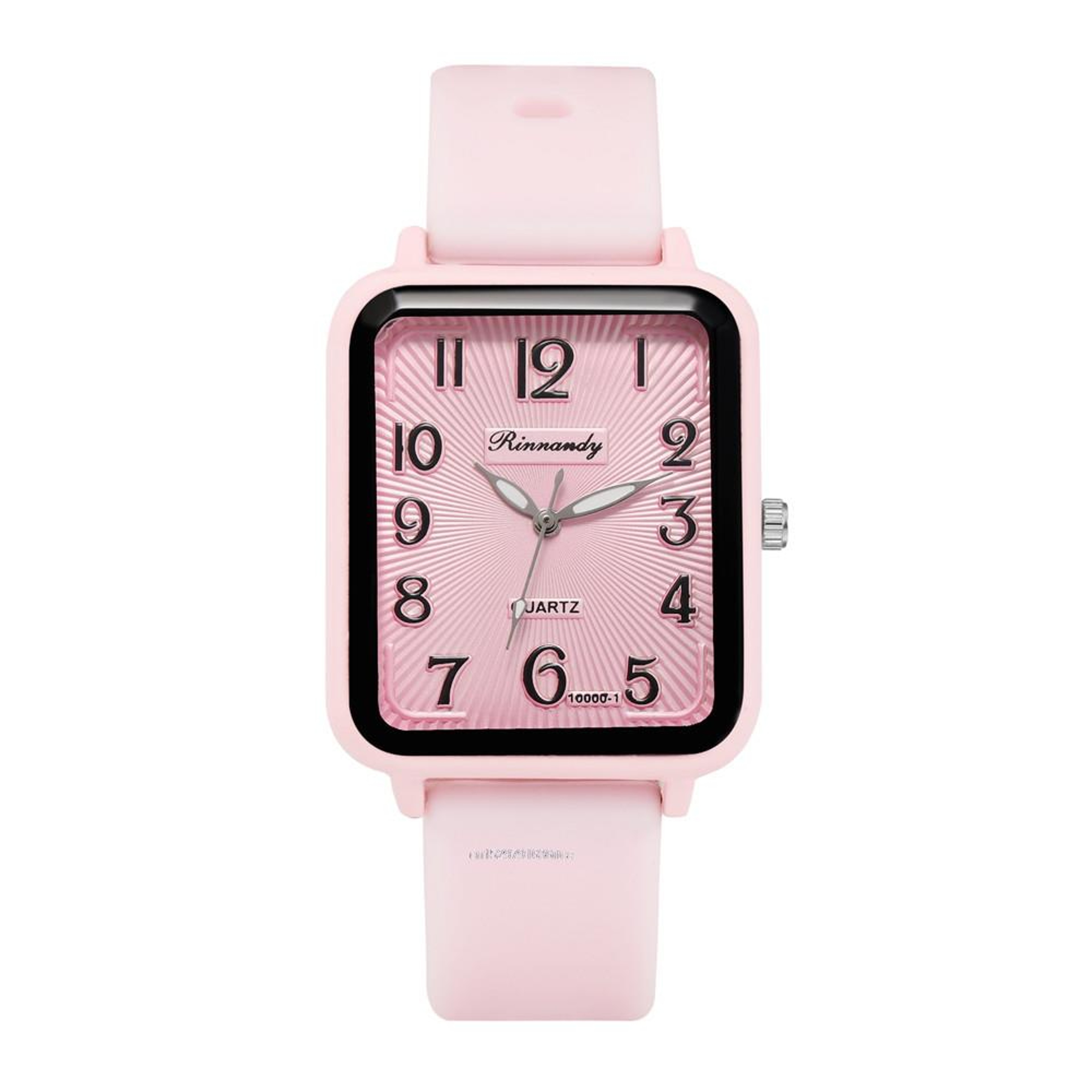 Minimalist Rectangle Womens Quartz Watch With Silicone Strap 7
