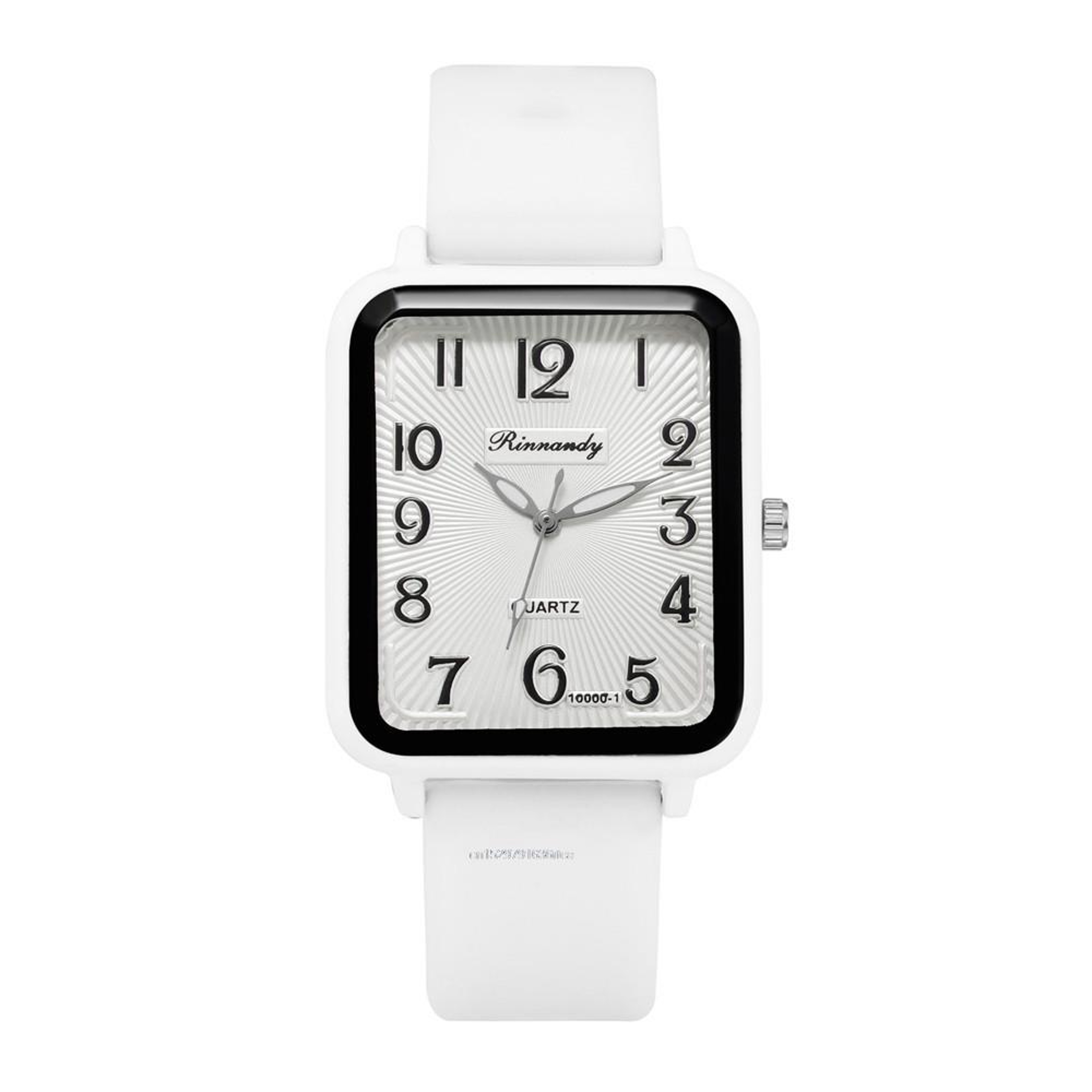 Minimalist Rectangle Womens Quartz Watch With Silicone Strap 8