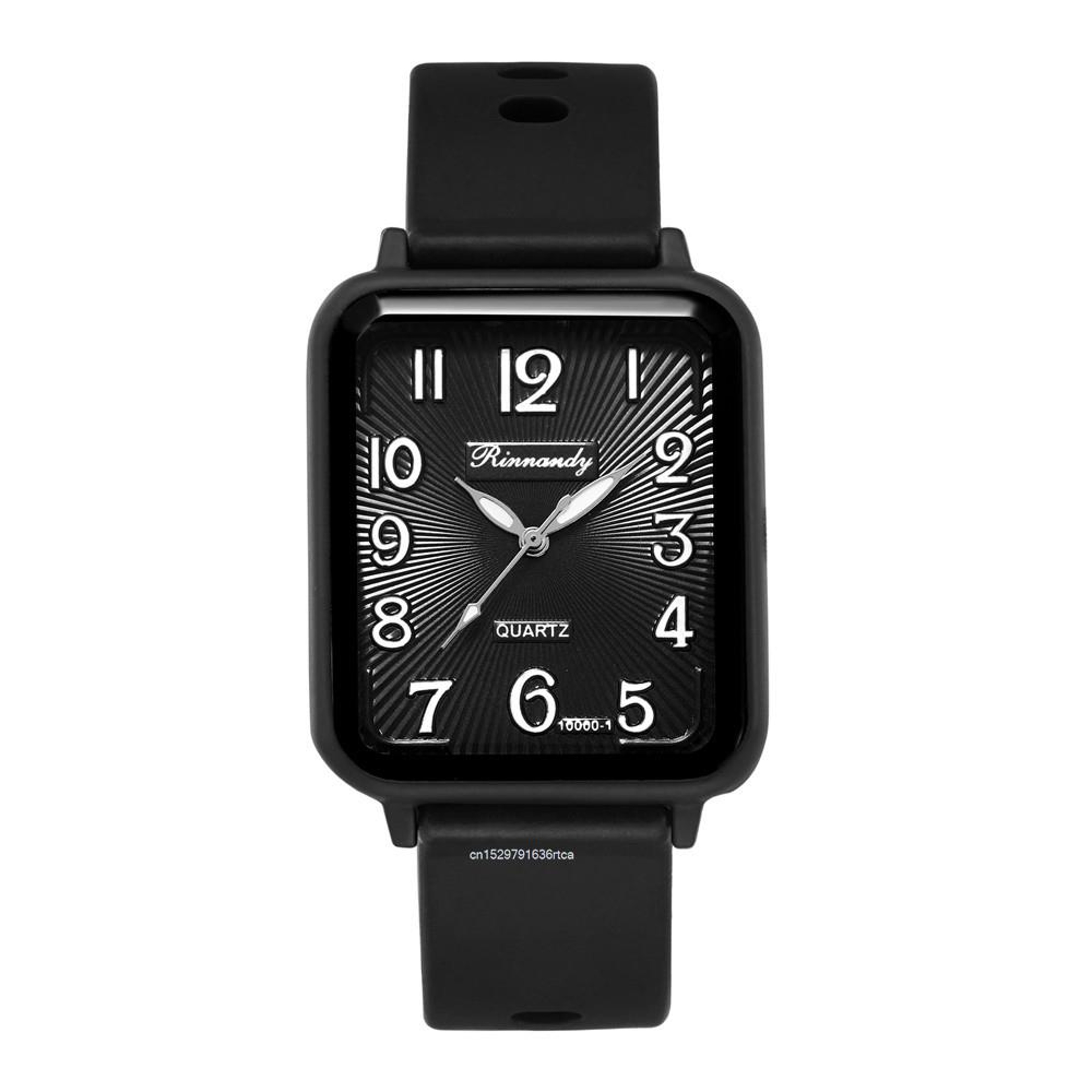 Minimalist Rectangle Womens Quartz Watch With Silicone Strap 10
