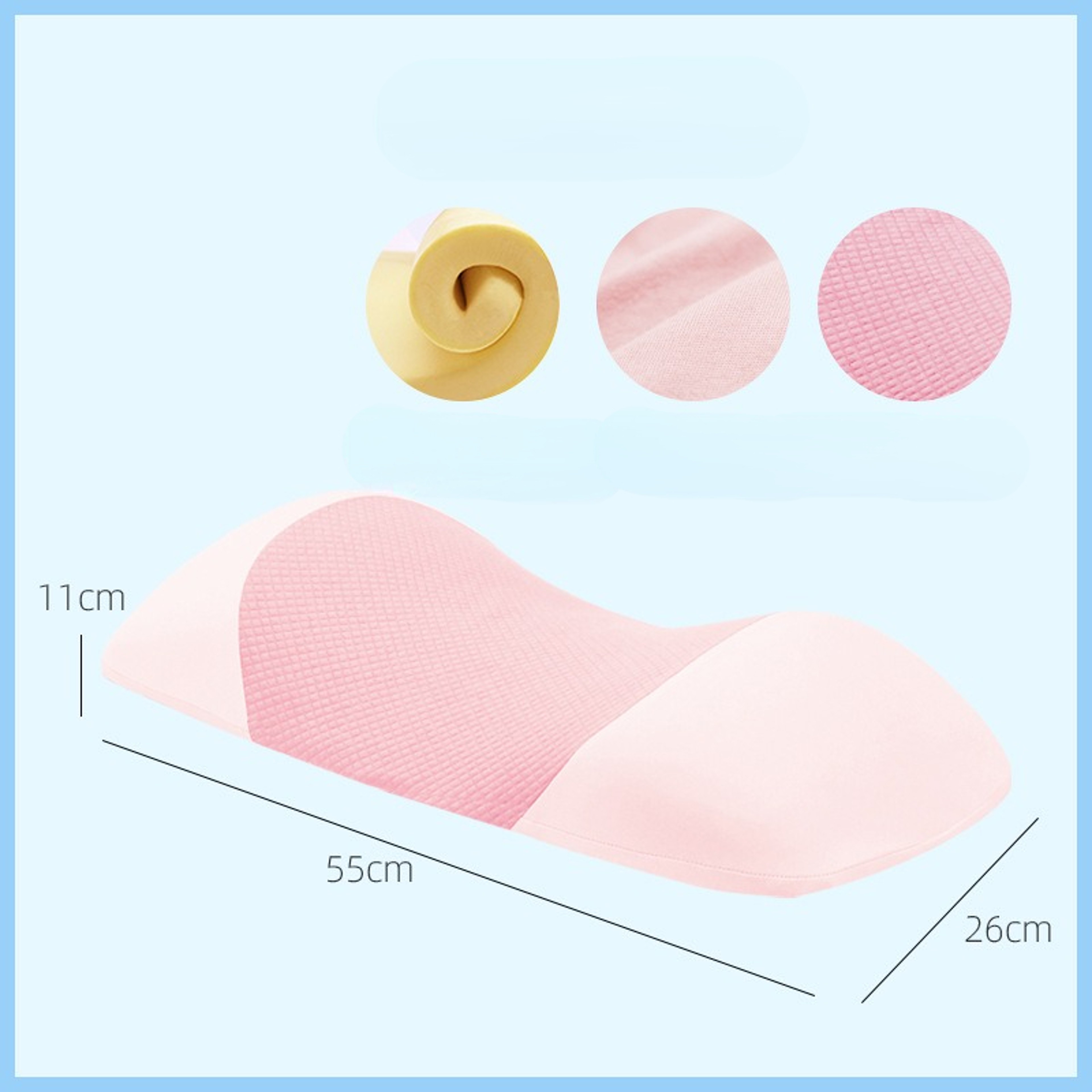 Ergonomic Memory Foam Lumbar Support Pillow For Sleeping And Back Comfort 1