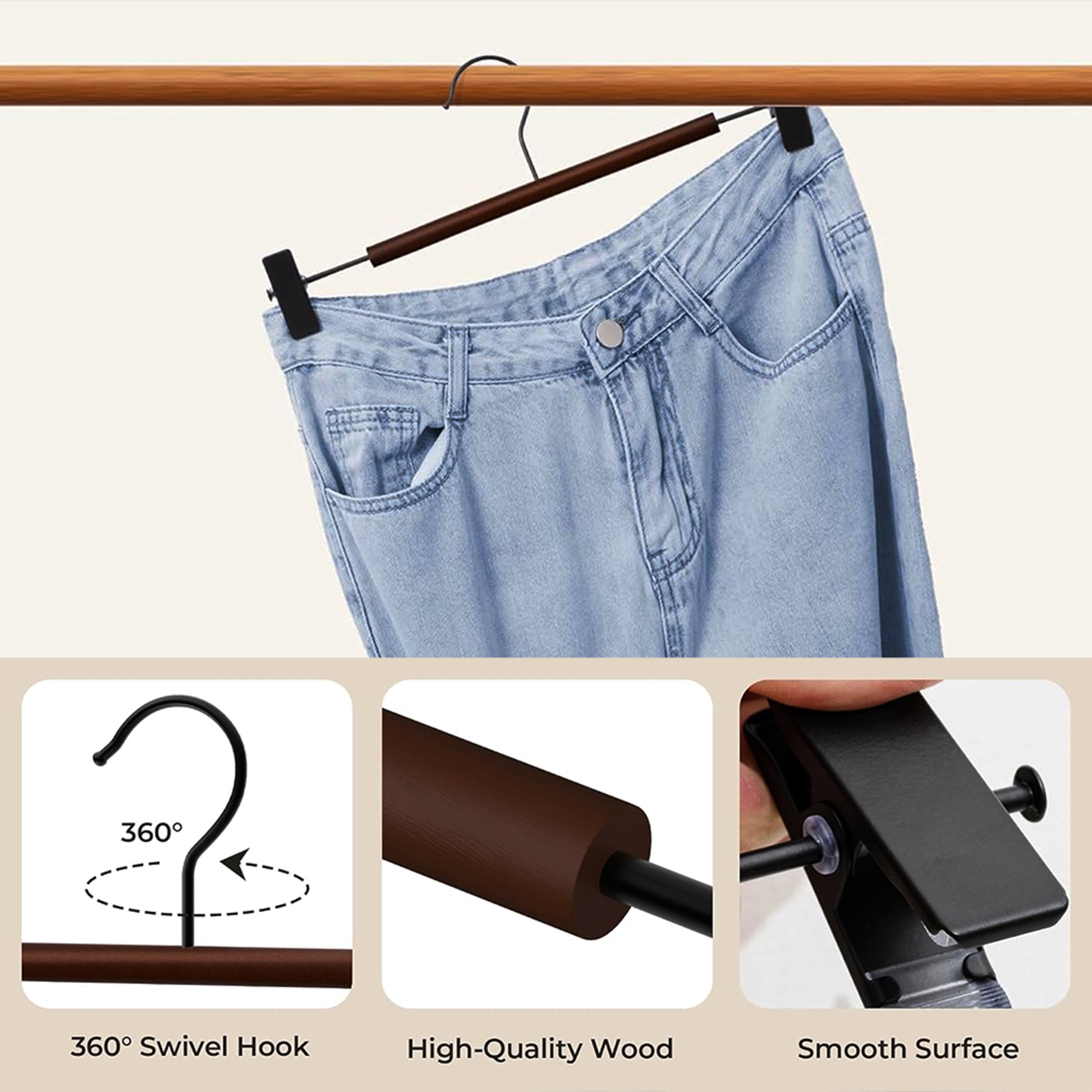 Multi Purpose Clothes Hangers Portable Space Saving Drying Rack 2