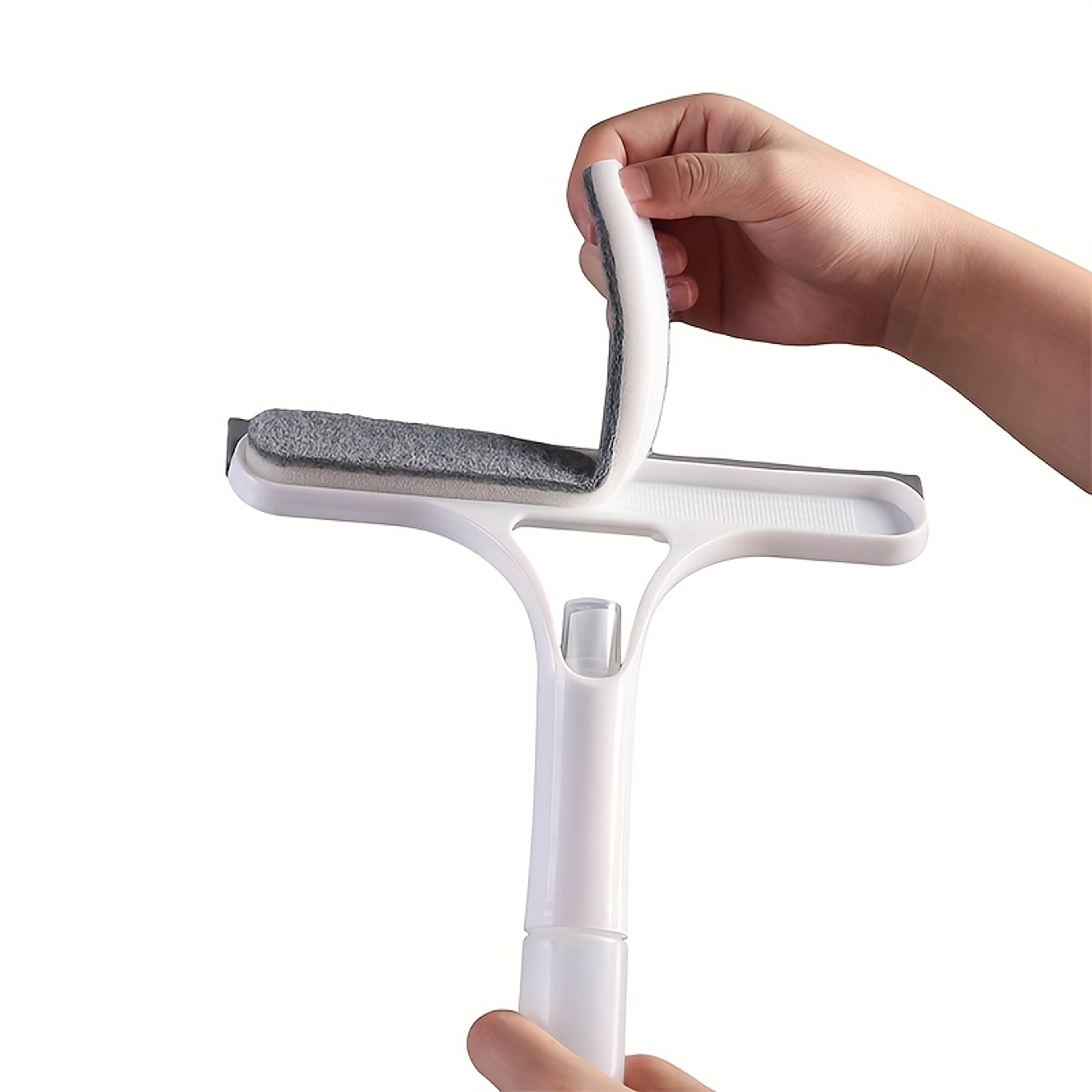 Window Cleaning Squeegee With Spray Bottle And Microfiber Scrubber 5