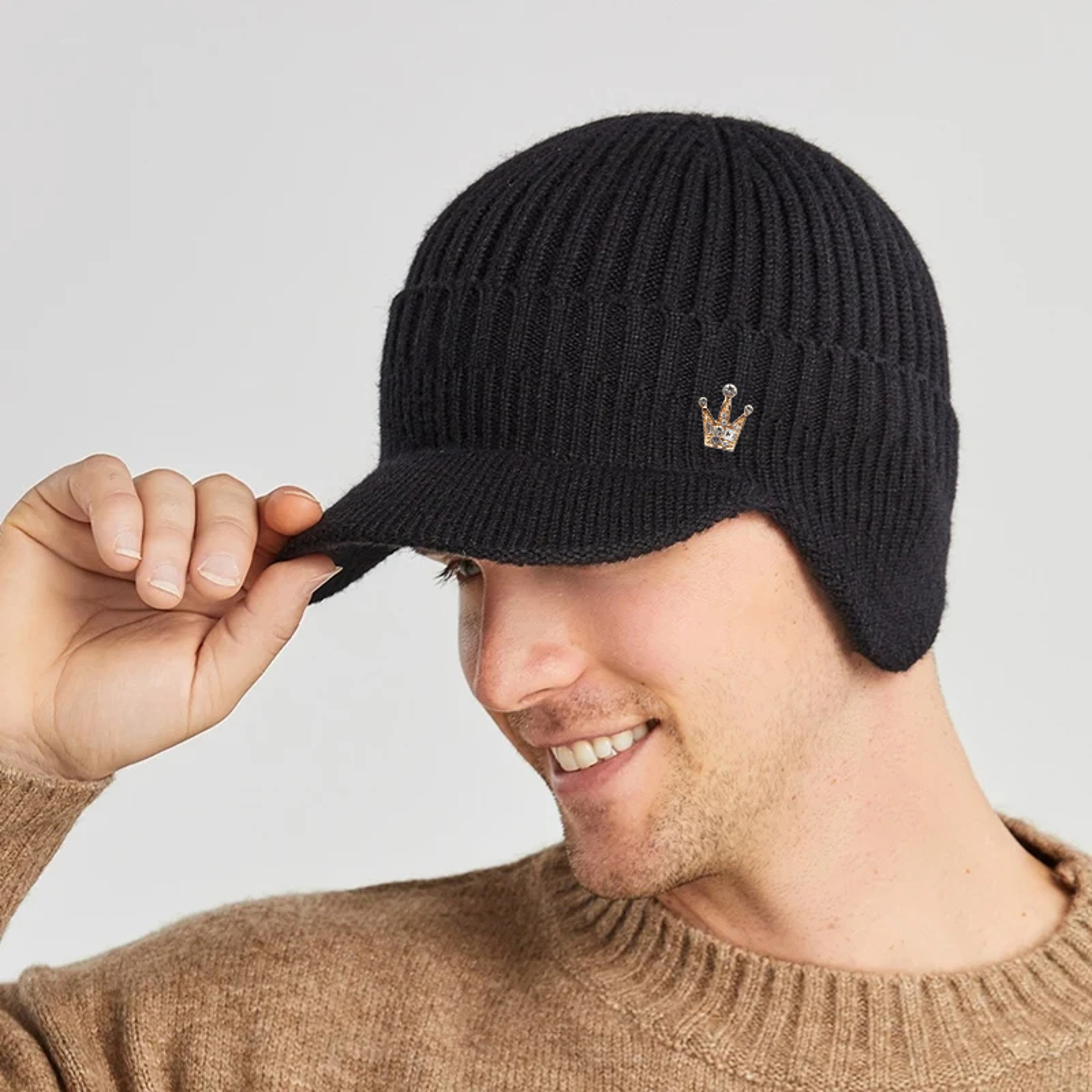 Wind proof Fleece Lined Beanie Thermal Winter Skull Cap with Ear Protection – view 3