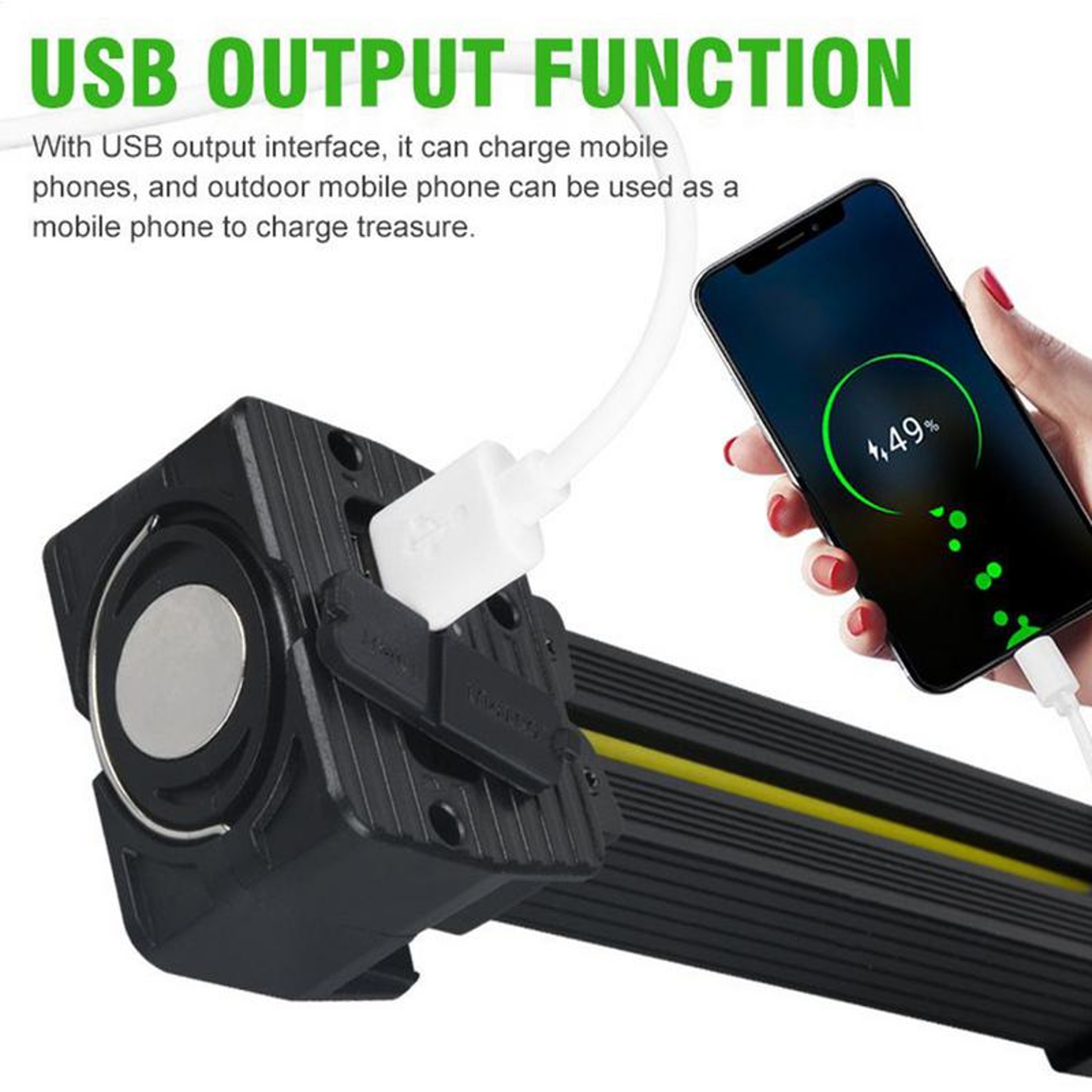 Rechargeable Magnetic LED Work Light with Level Dimming and Foldable Design – view 2