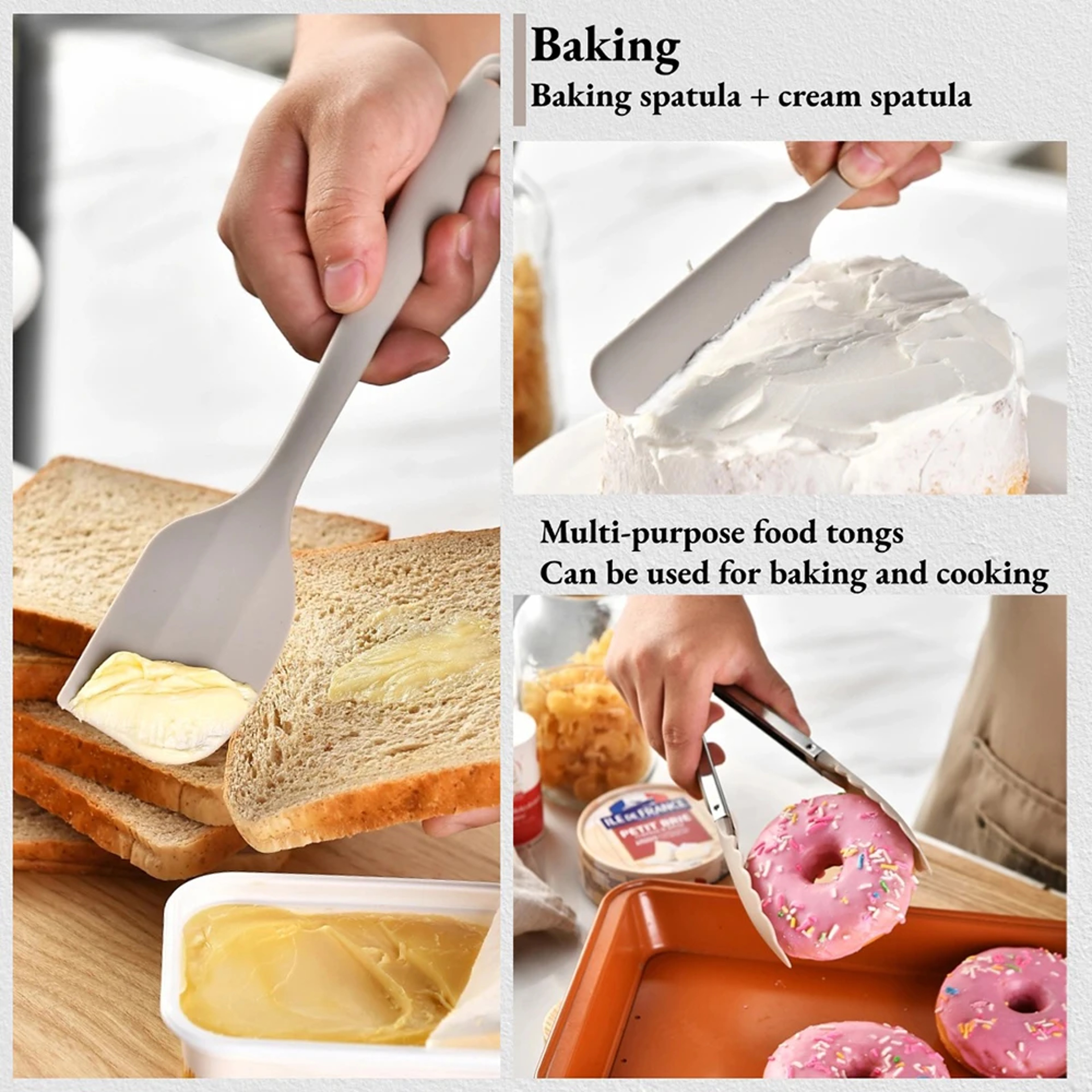 Silicone Kitchen Utensils Set Food Grade Non Scratch Cooking Tools for Non Stick Cookware – view 4