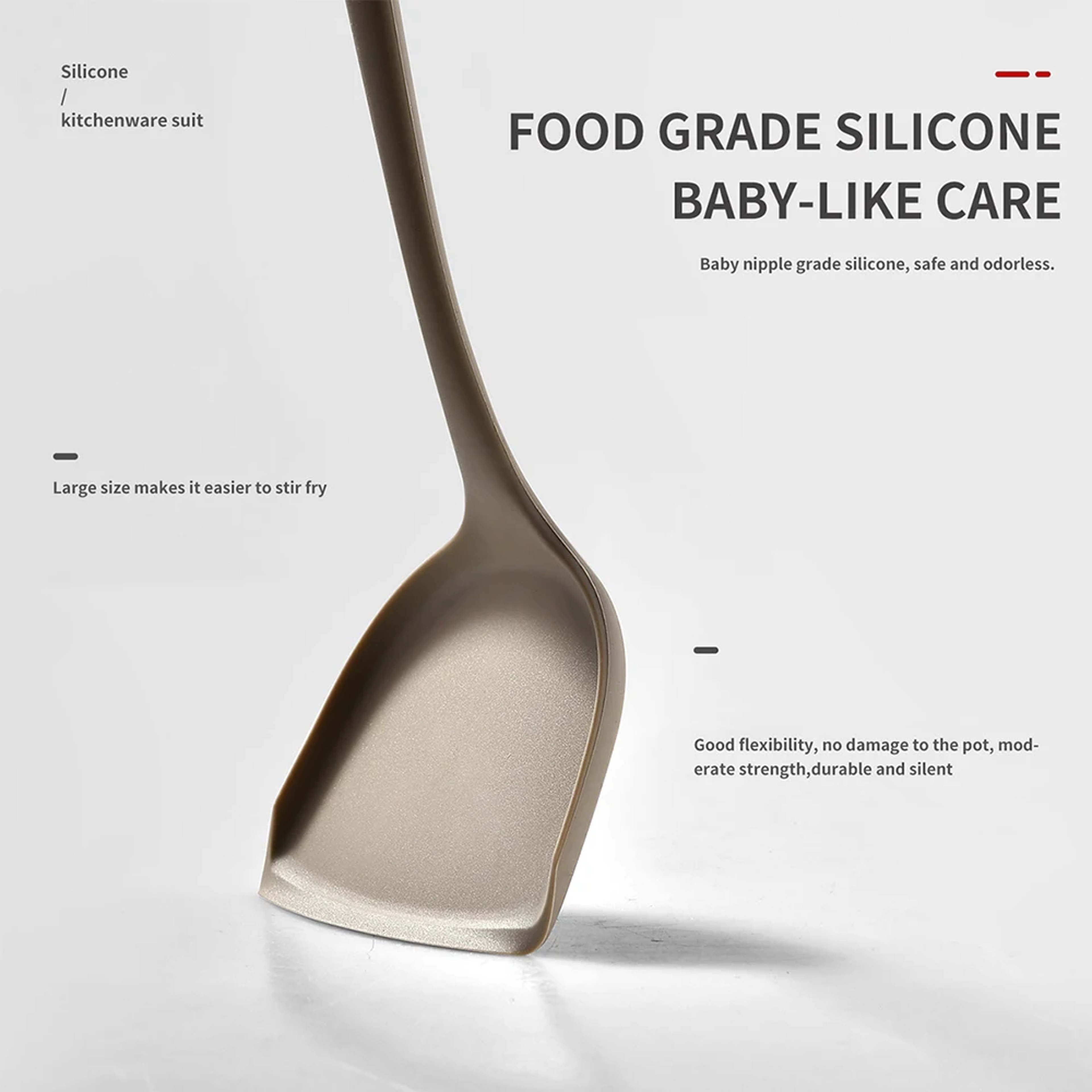Silicone Kitchen Utensils Set Food Grade Non Scratch Cooking Tools for Non Stick Cookware – view 6