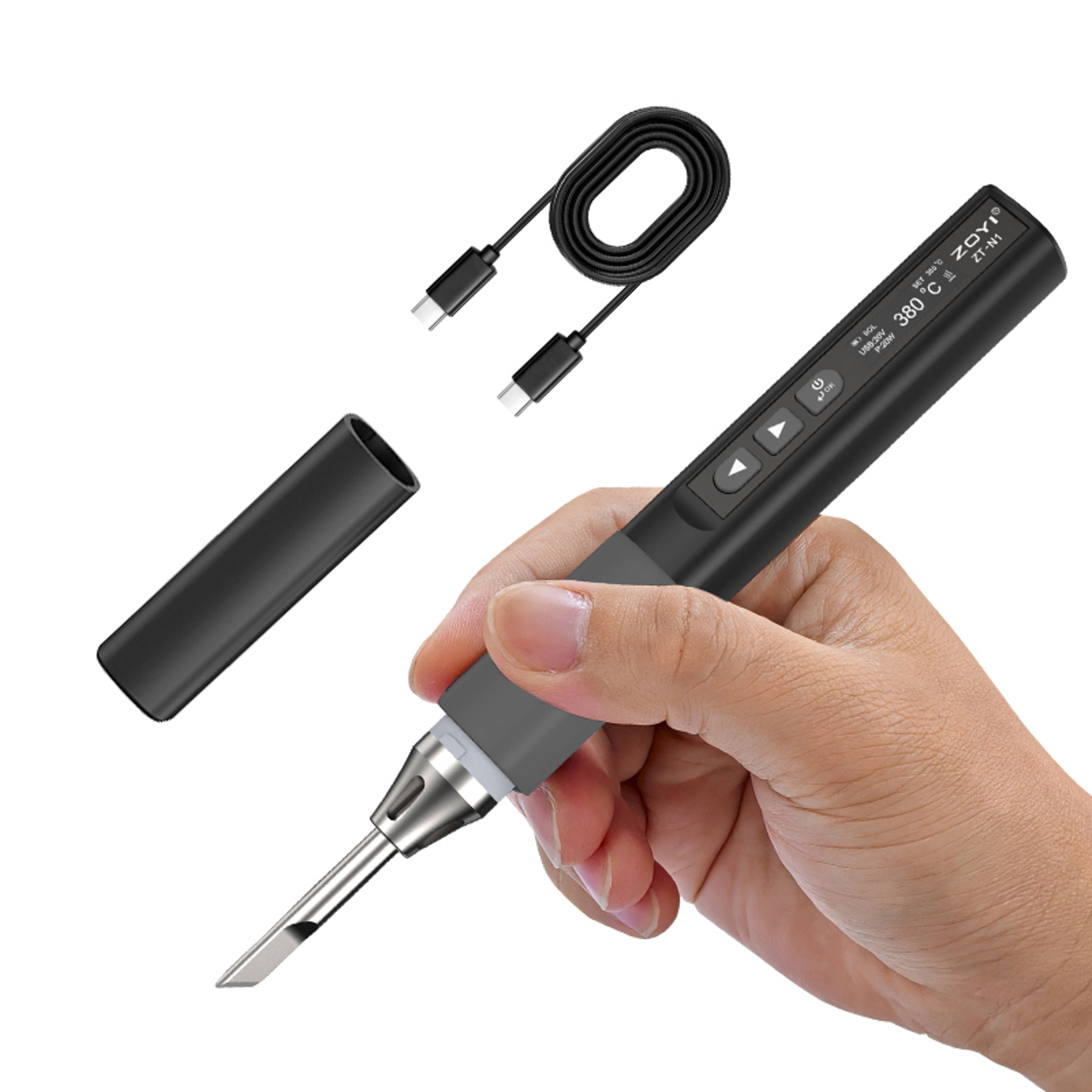 Smart Soldering Iron With Display And Adjustable Temperature 0
