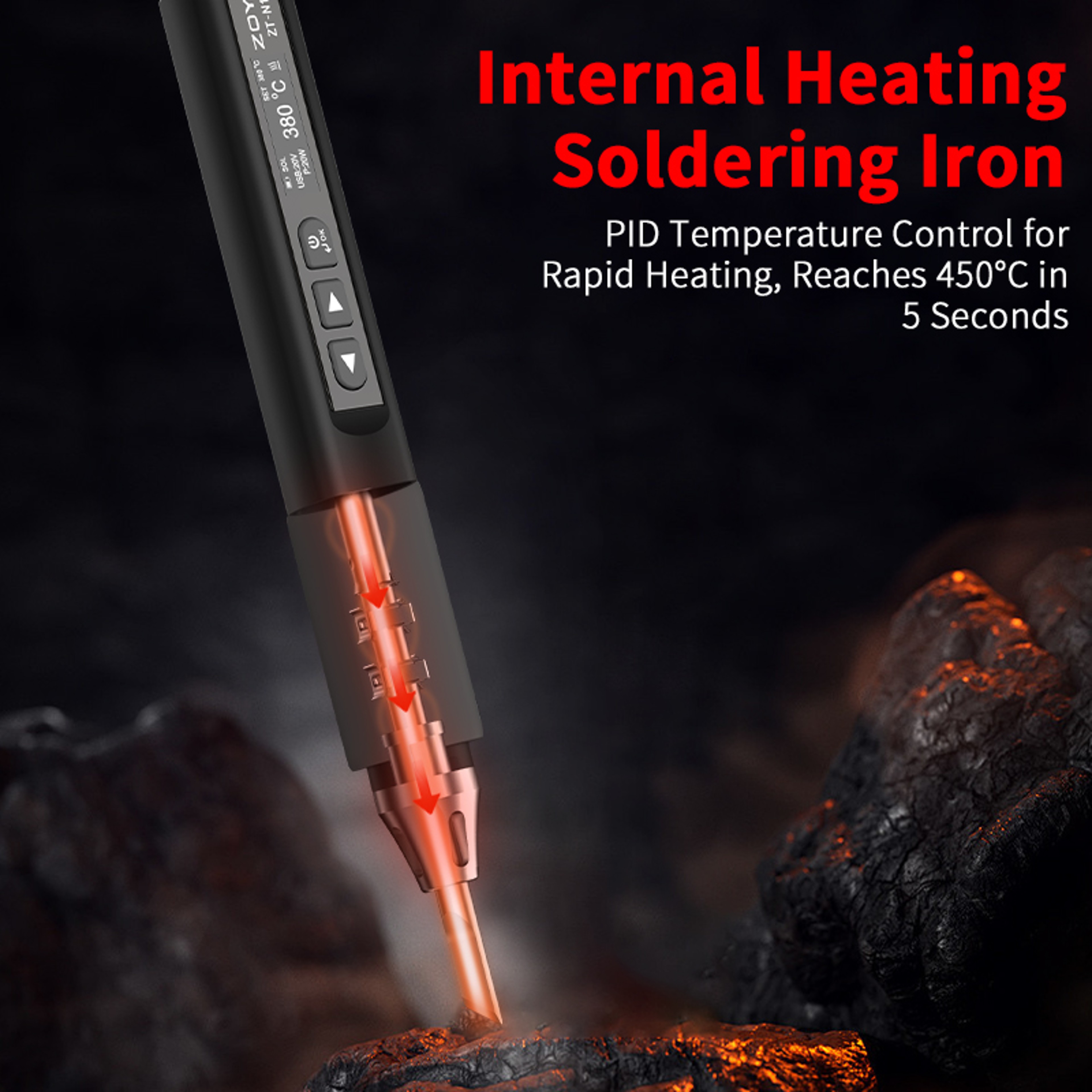 Smart Soldering Iron With Display And Adjustable Temperature 1