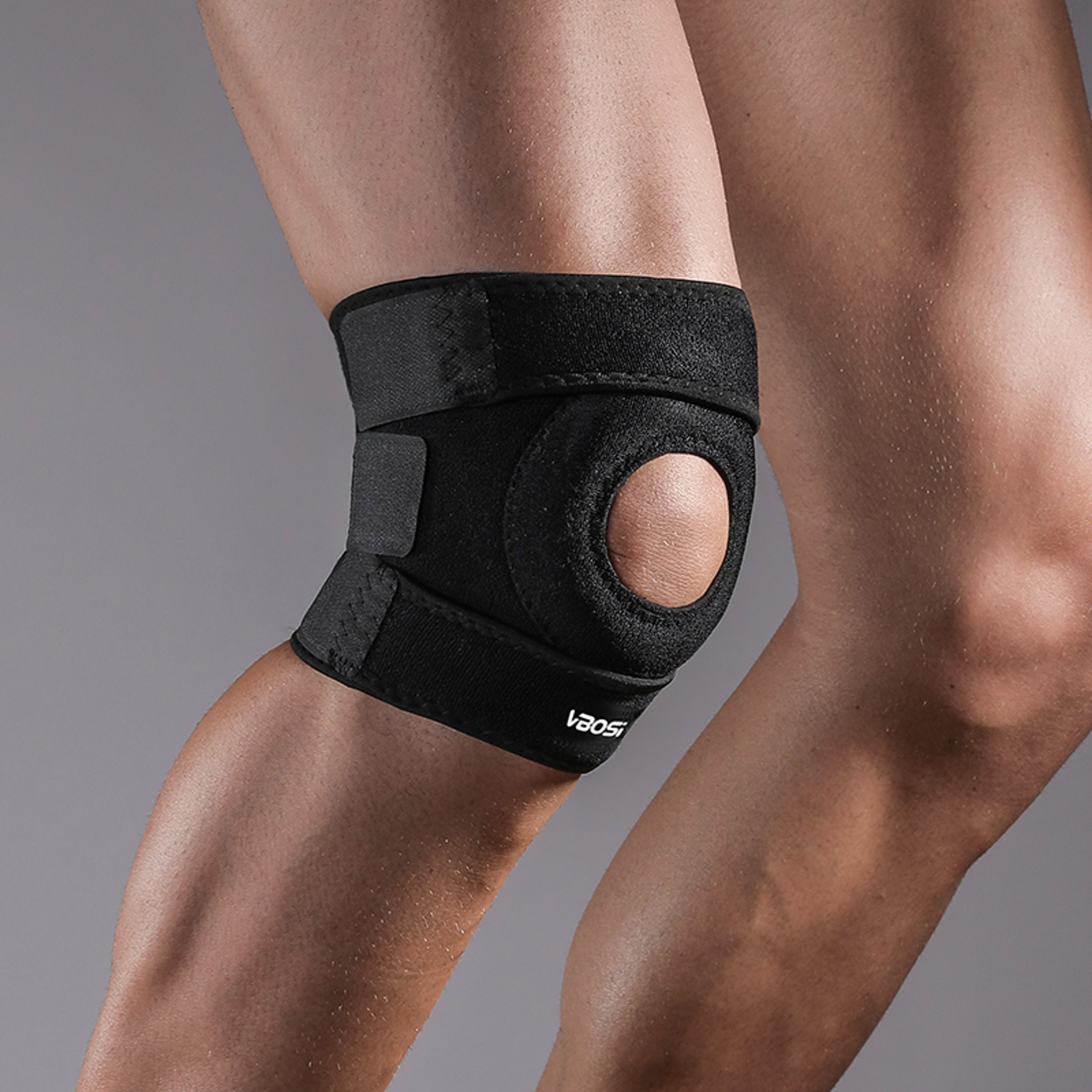 Adjustable Knee Support Brace Open Patella Knee Stabilizer For Sports And Daily Activity 1