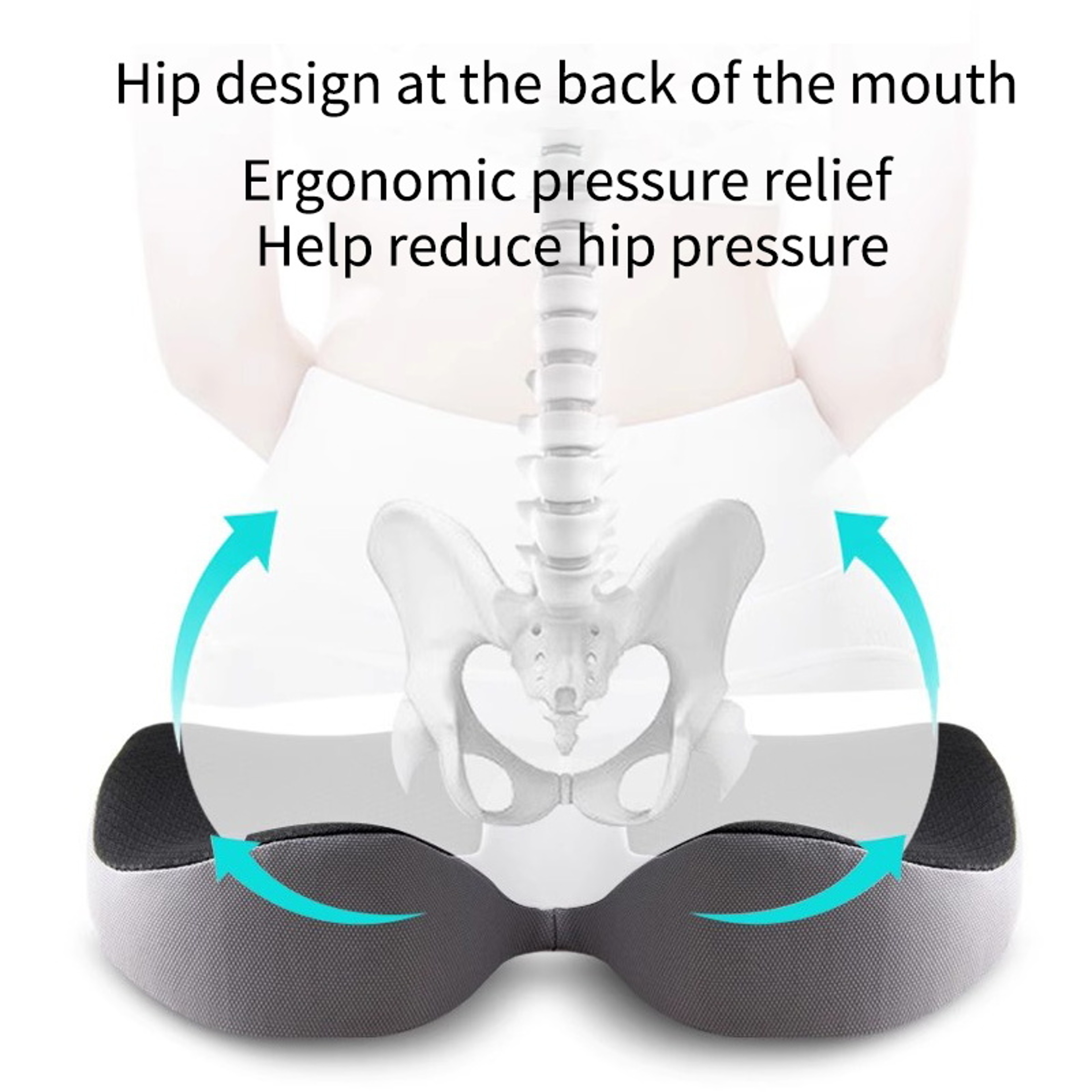 Orthopedic Memory Foam Seat Cushion For Tailbone Support And Sitting Comfort 3