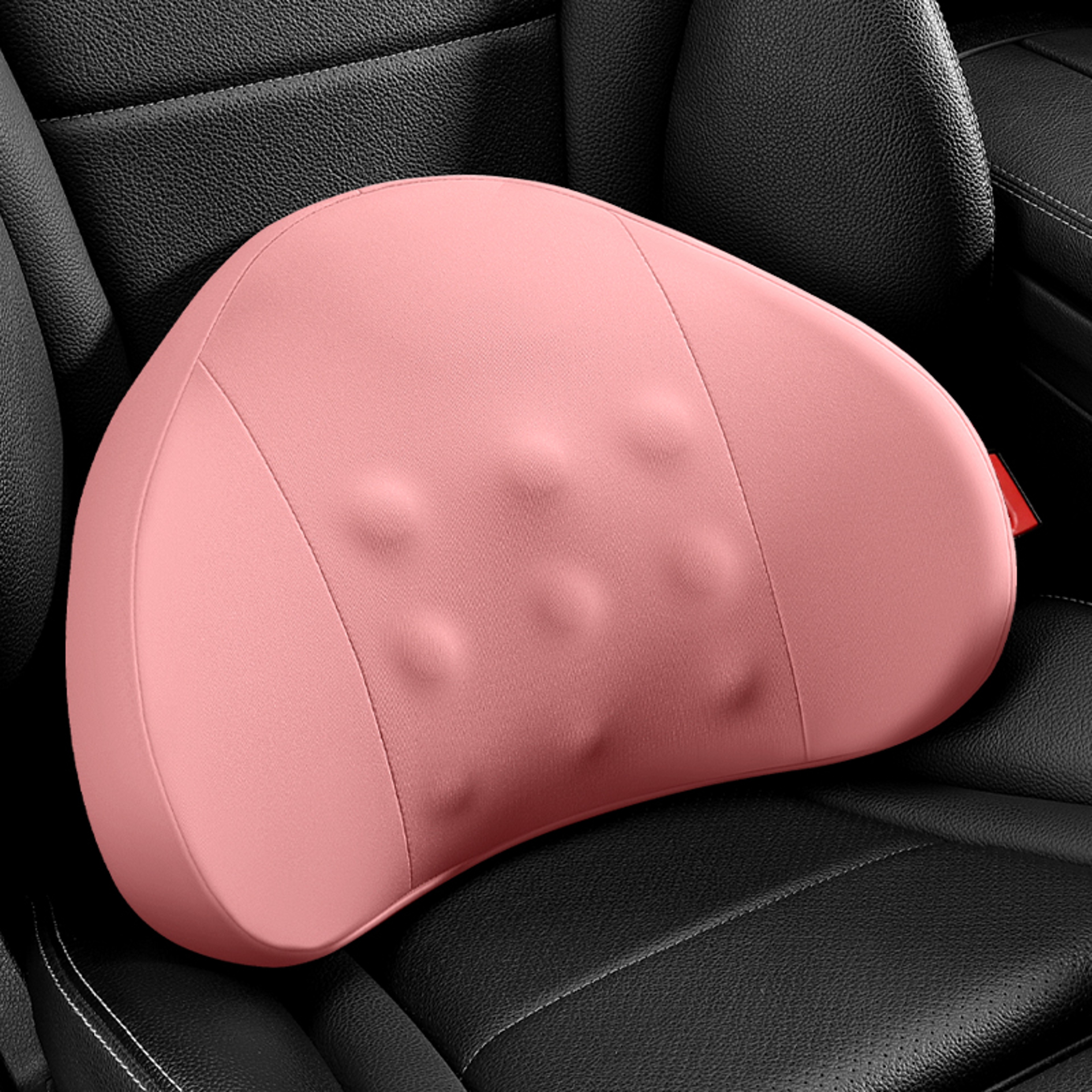 Memory Foam Lumbar Support Pillow for Car and Office Chair with Massage Points – view 4