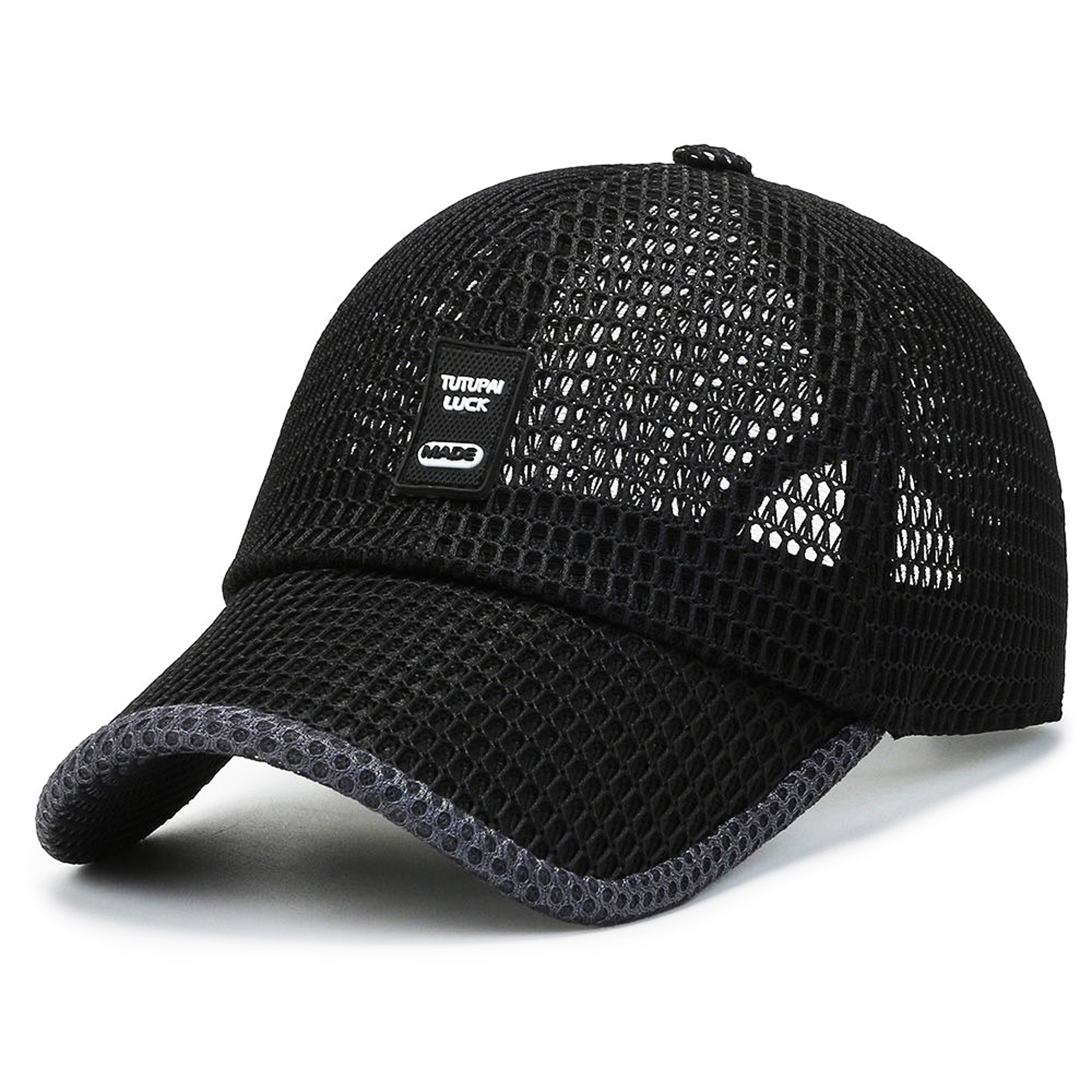 Quick Dry Breathable Mesh Baseball Cap For Men With Large Sun Brim 4