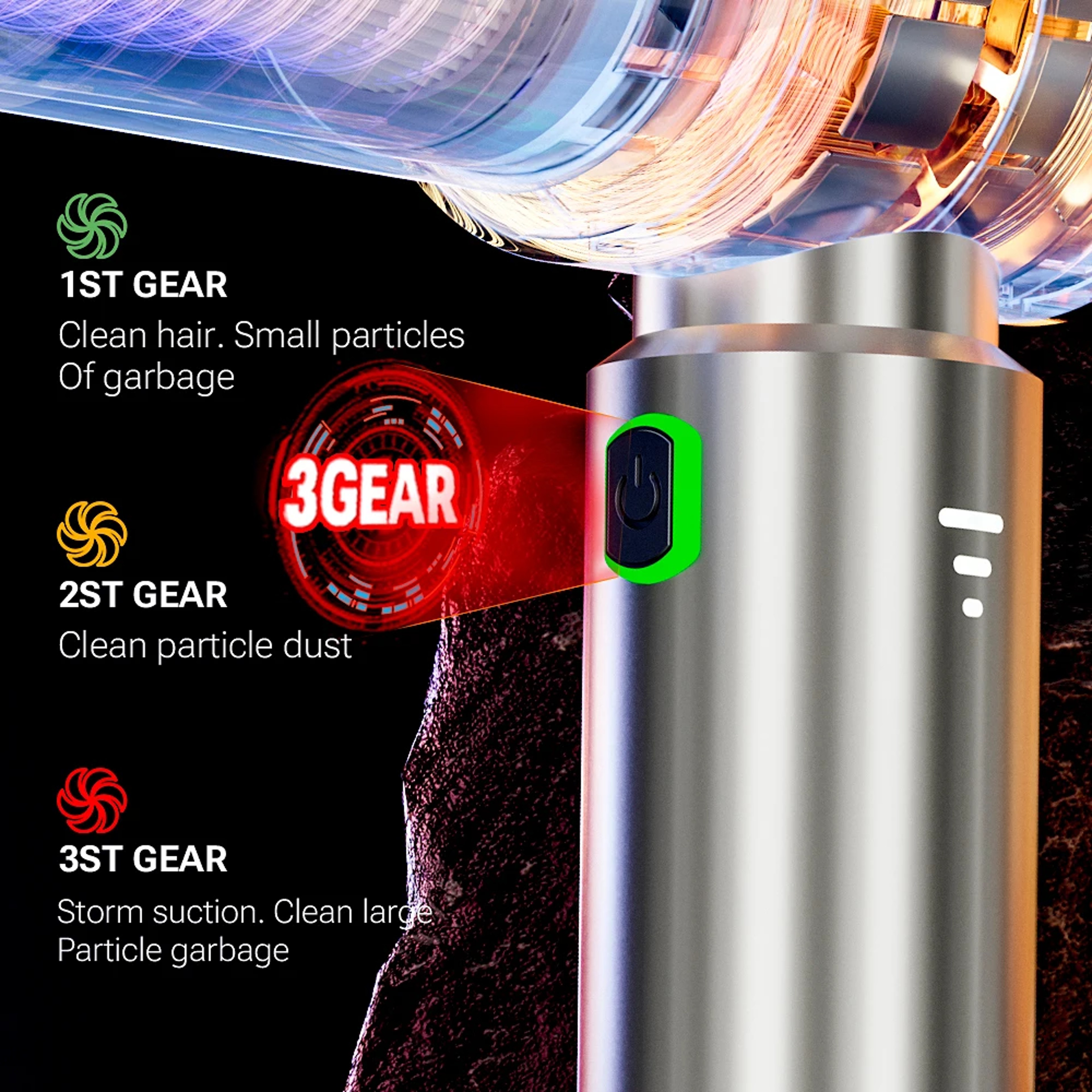 Powerful Cordless Car Vacuum Cleaner Handheld Portable Vacuum For Car And Home 4