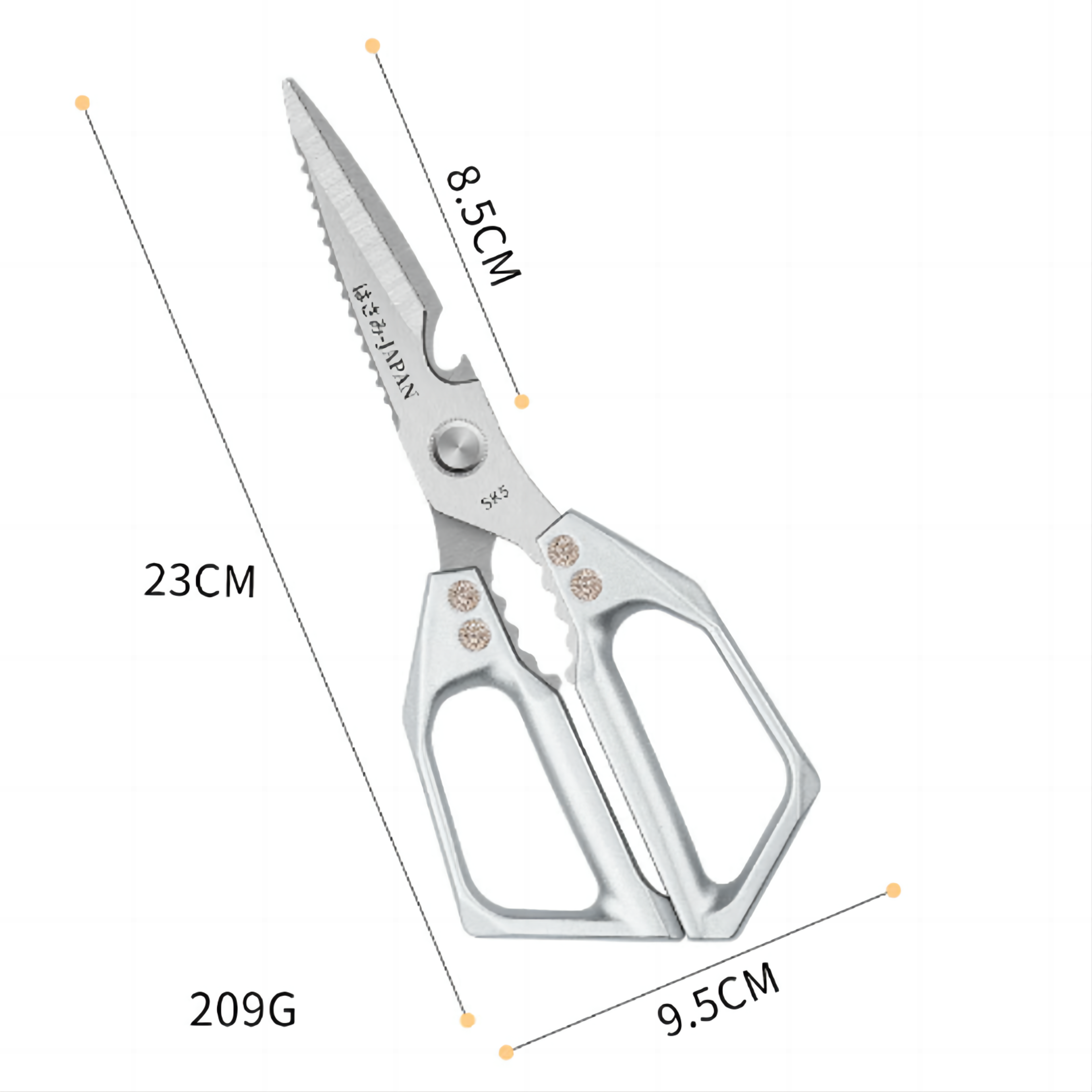 Heavy Duty Kitchen Shears Stainless Steel Poultry Scissors For Chicken And Fish 4