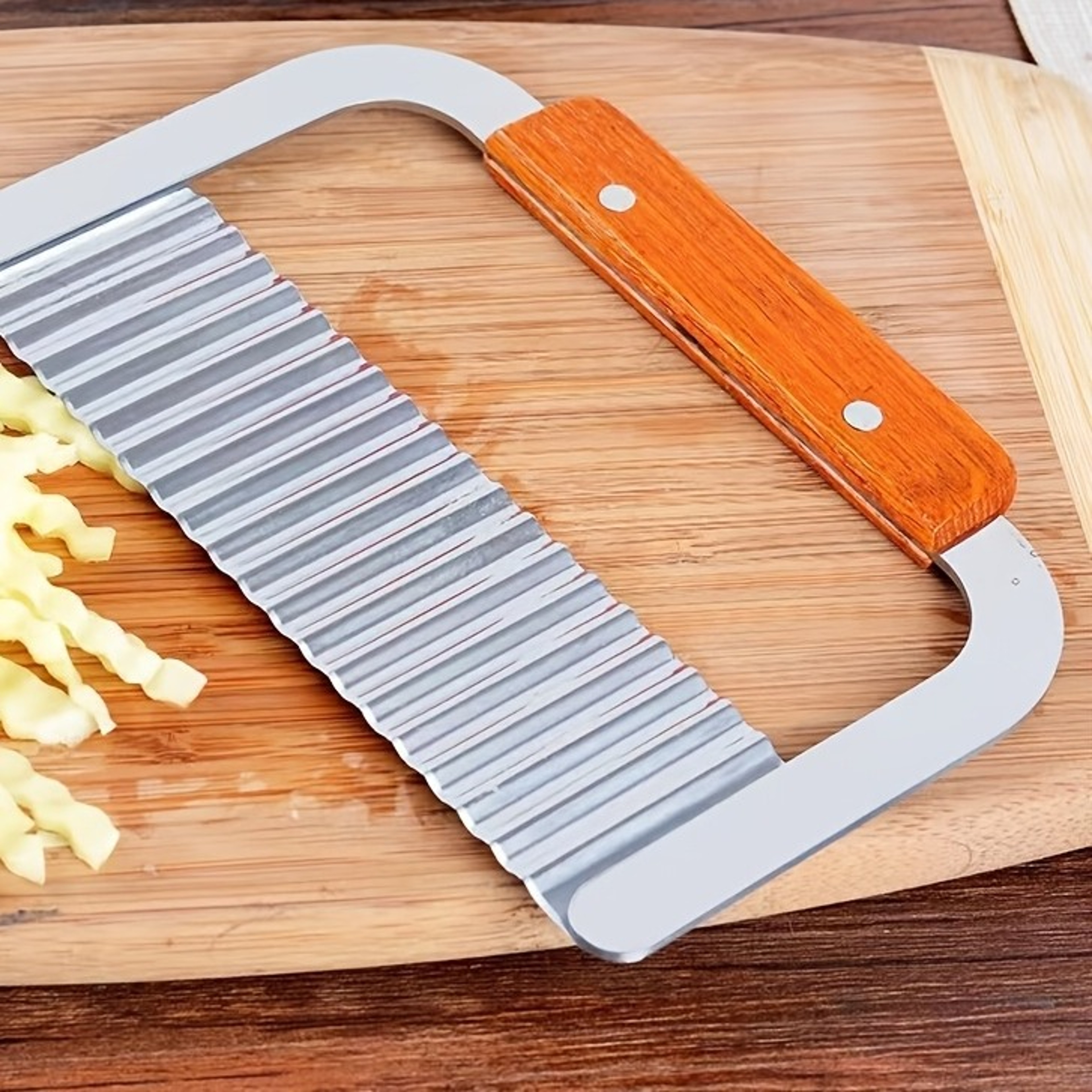 KEMORELA Stainless Steel Potato Slicer MultiFunctional Wavy Slicer Flower Cutter Restaurant Kitchenj