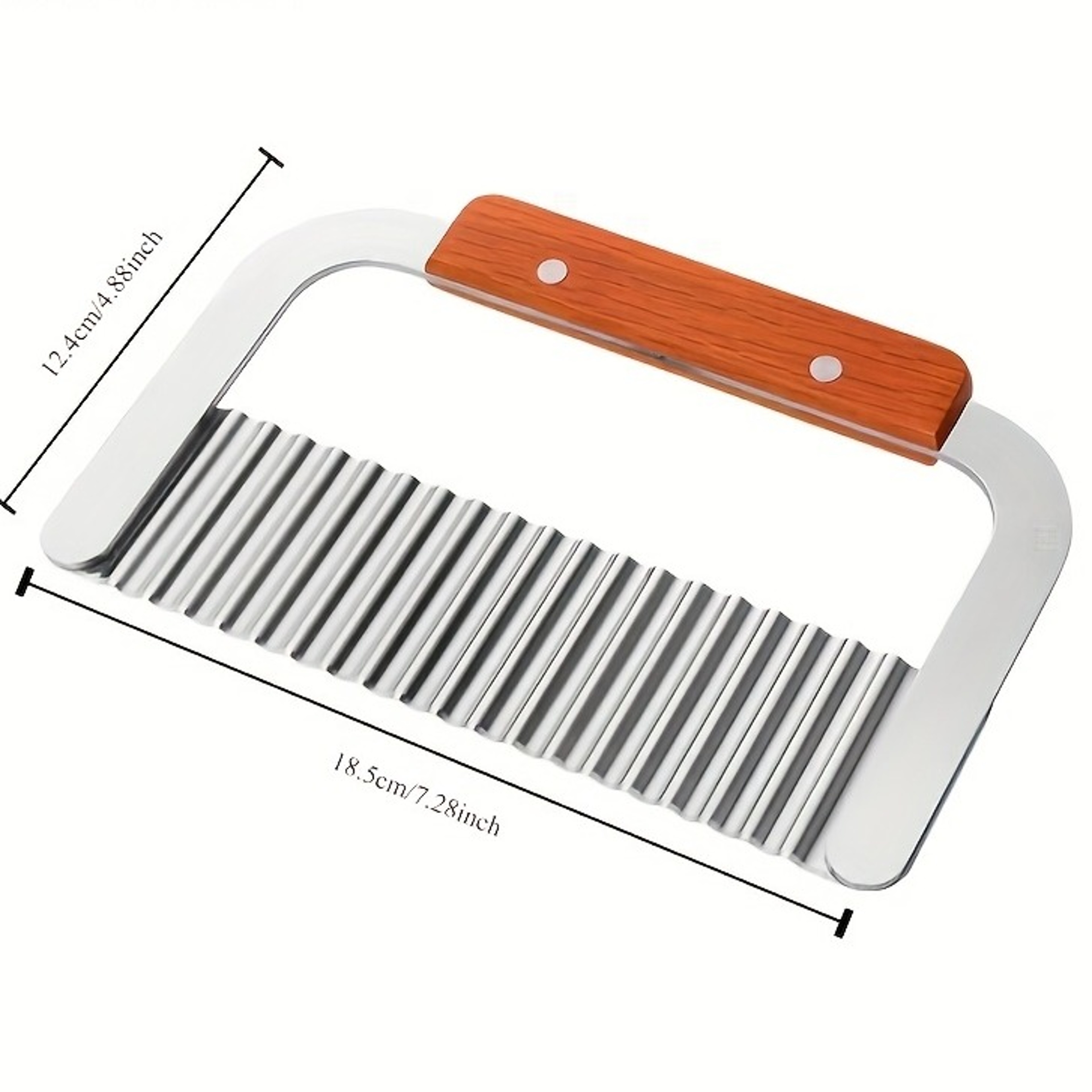 KEMORELA Stainless Steel Potato Slicer MultiFunctional Wavy Slicer Flower Cutter Restaurant Kitchenj