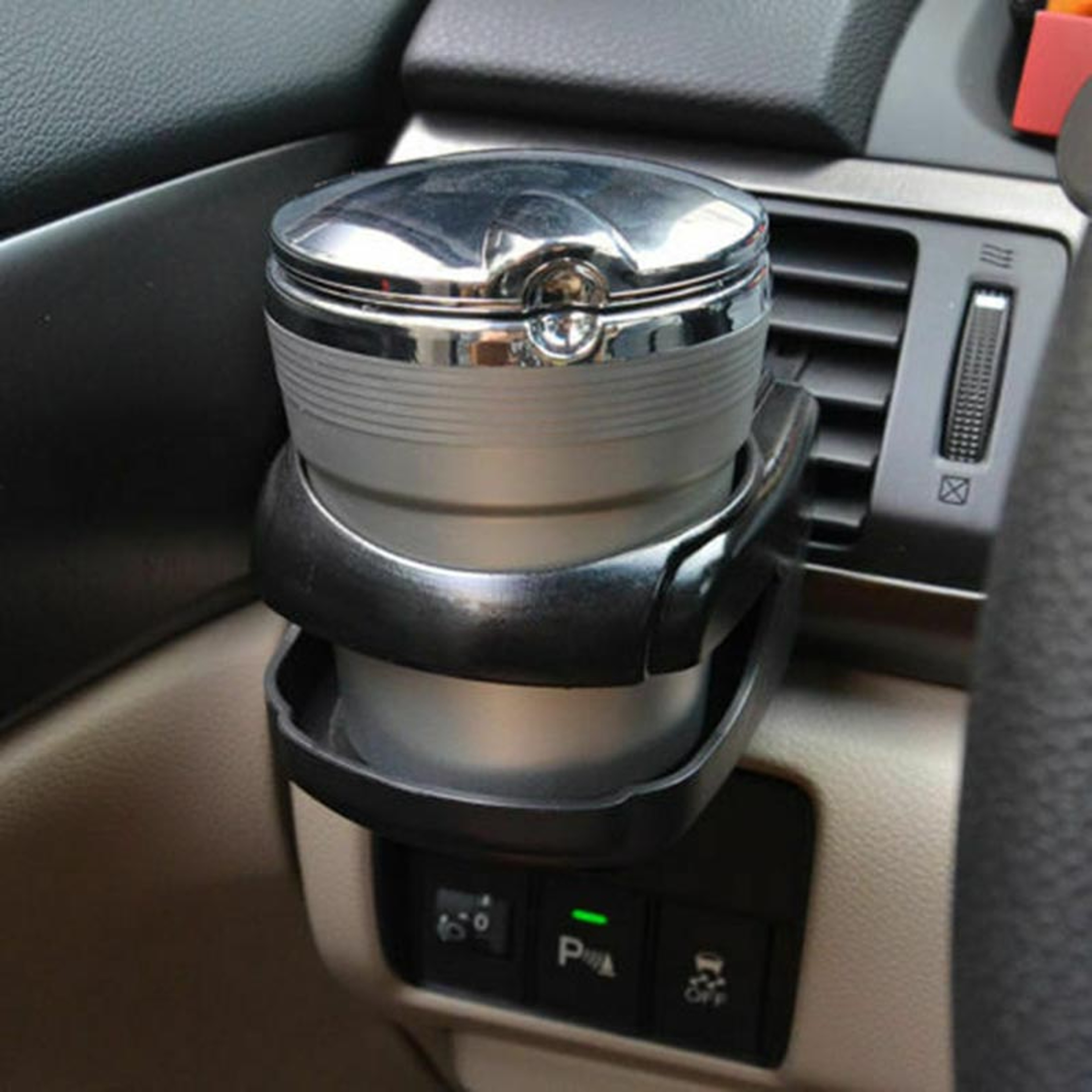Car Air Vent Cup Holder with Phone Mount Universal Drink Bottle Stand – view 2