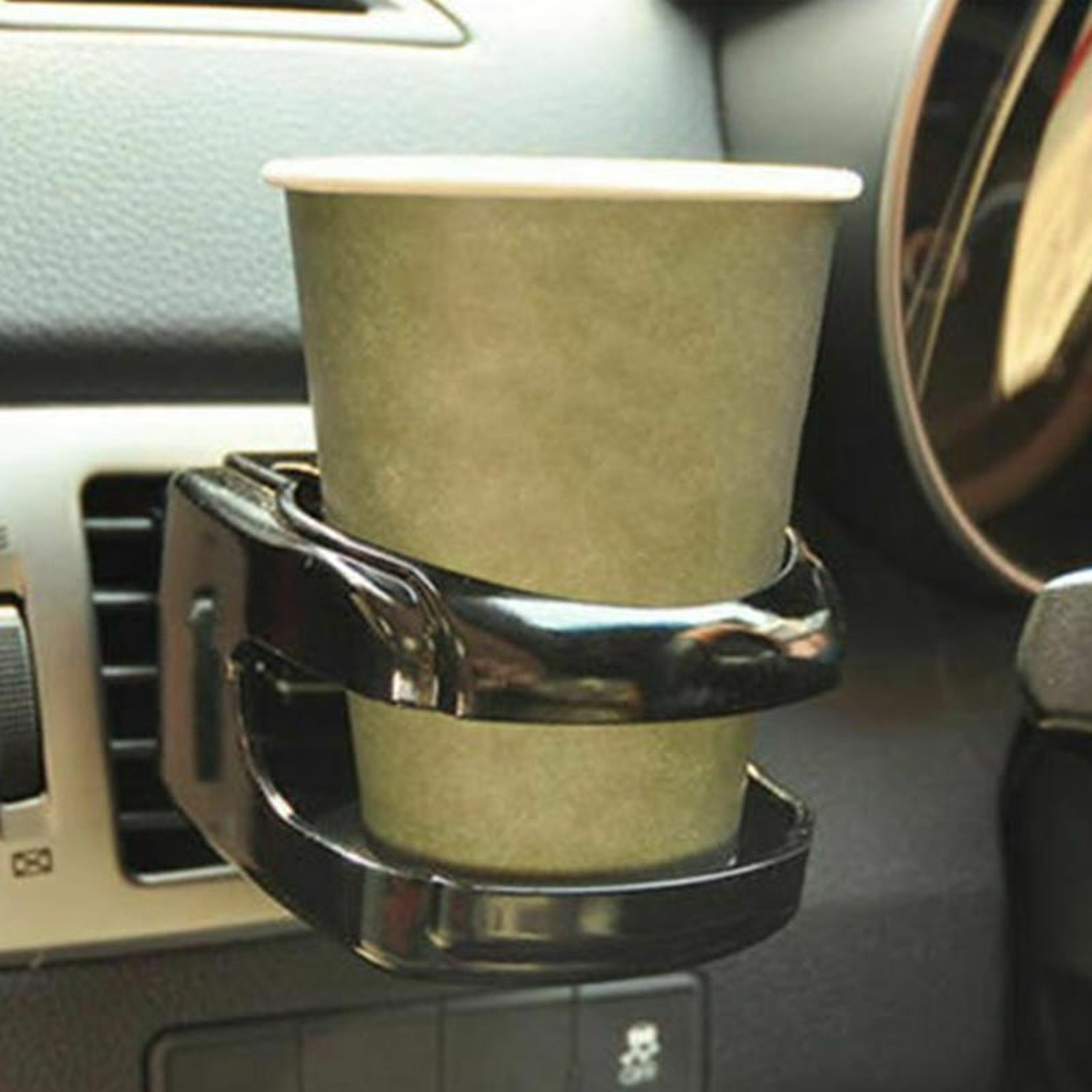 Car Air Vent Cup Holder with Phone Mount Universal Drink Bottle Stand – view 6