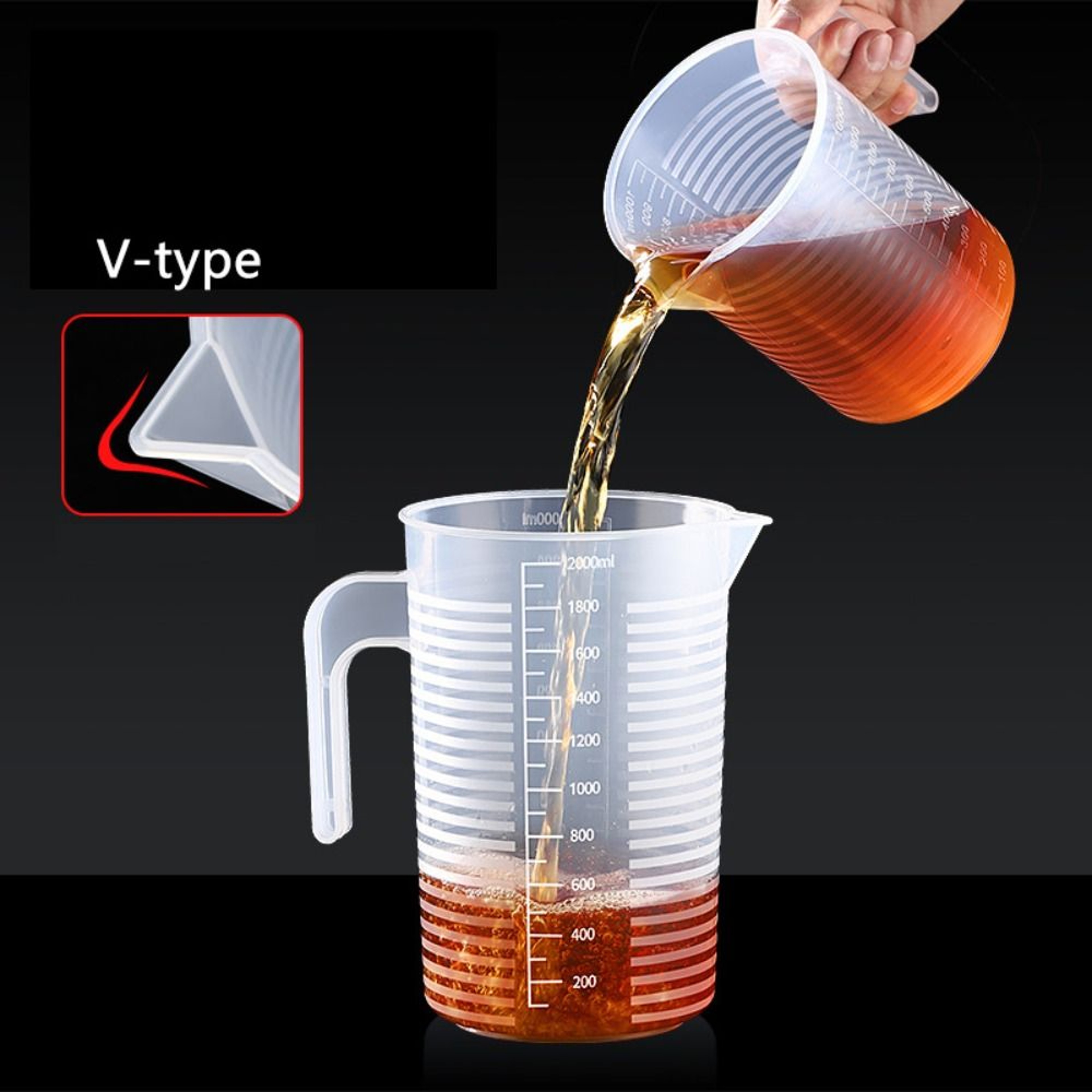 Clear Graduated Measuring Cup For Kitchen Mixing Baking And Liquid Measuring 2