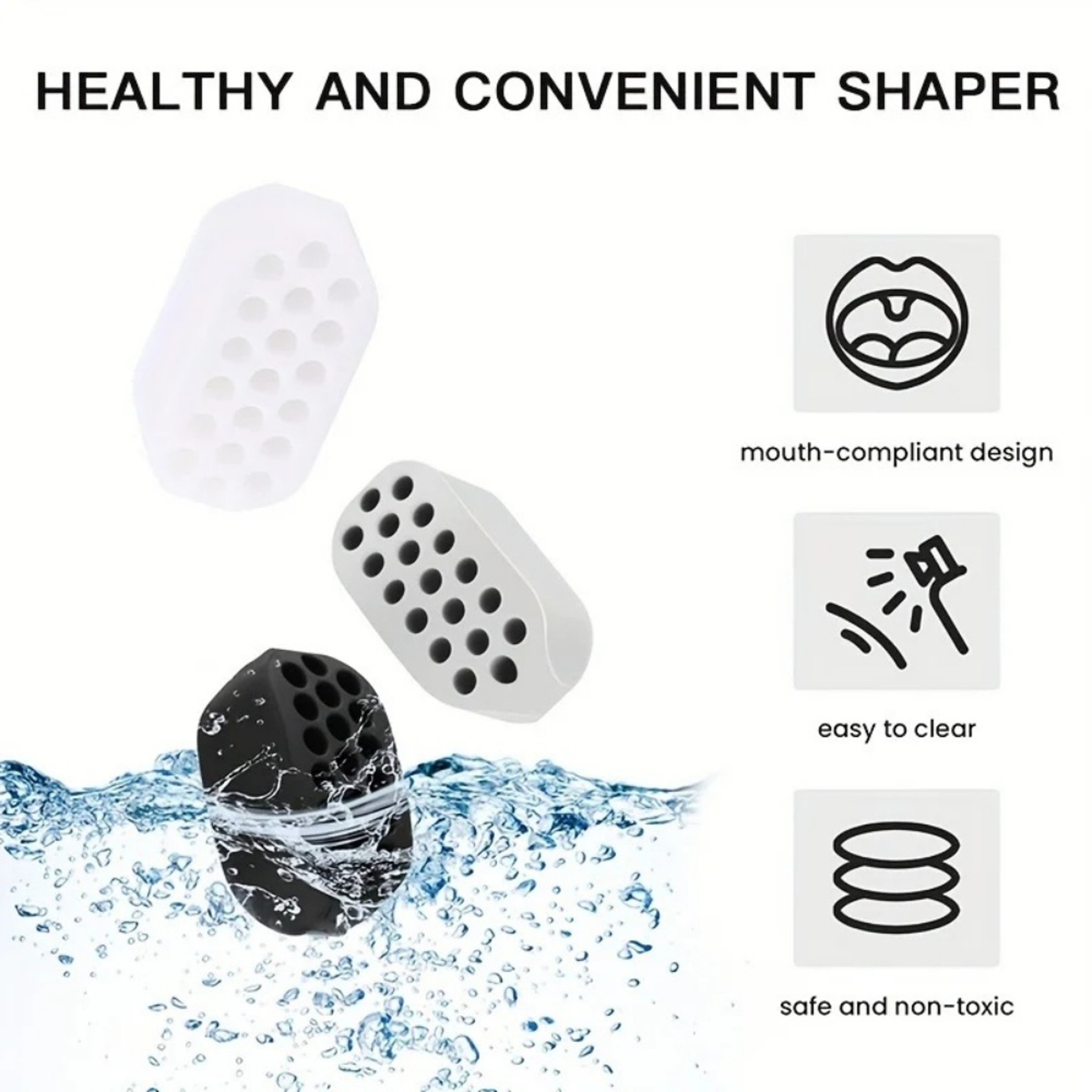 Silicone Jawline Exerciser and Jaw Trainer for Men and Women Beginner and Intermediate Levels – view 2