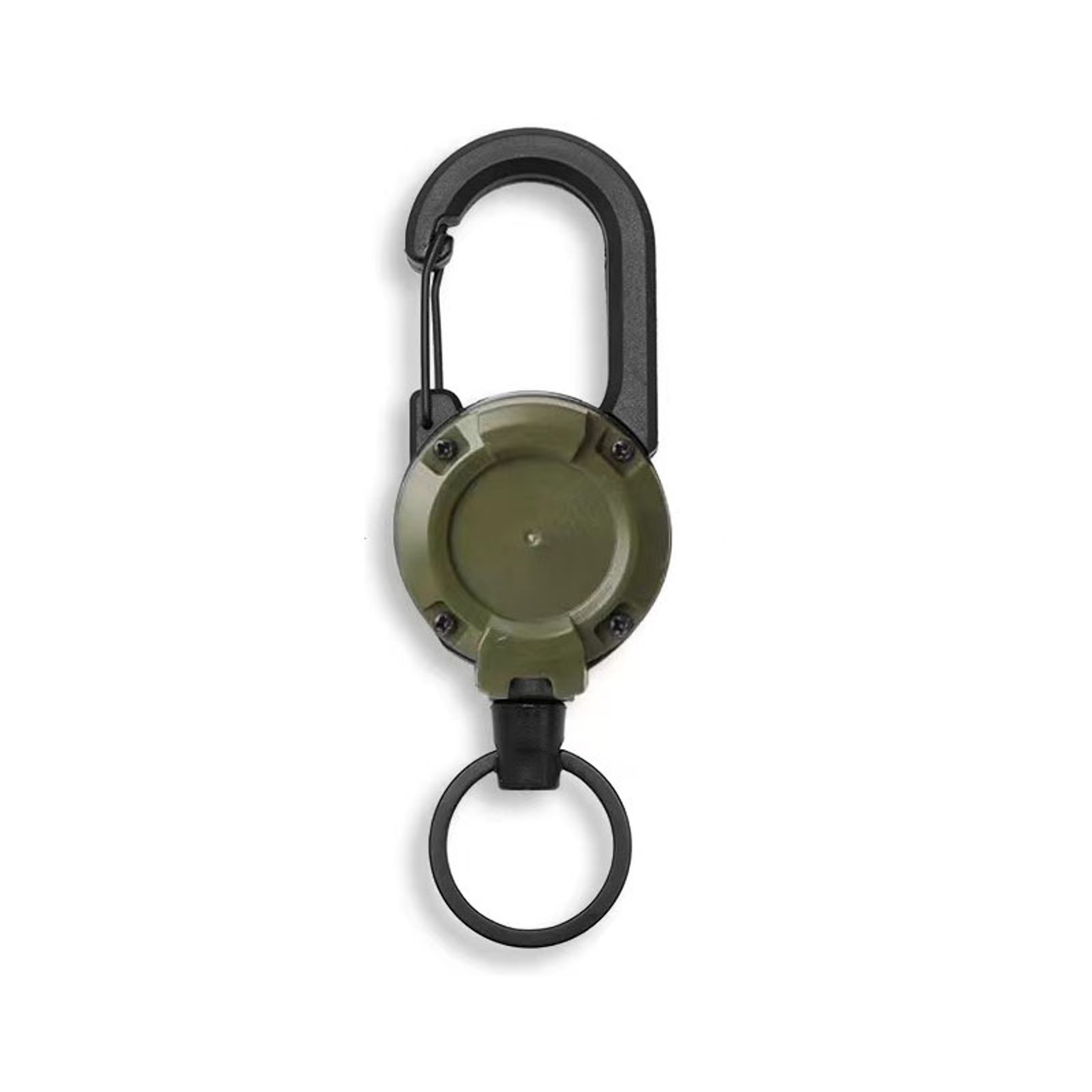 Heavy Duty Retractable Keychain With Carabiner And Steel Wire Pull Reel 6