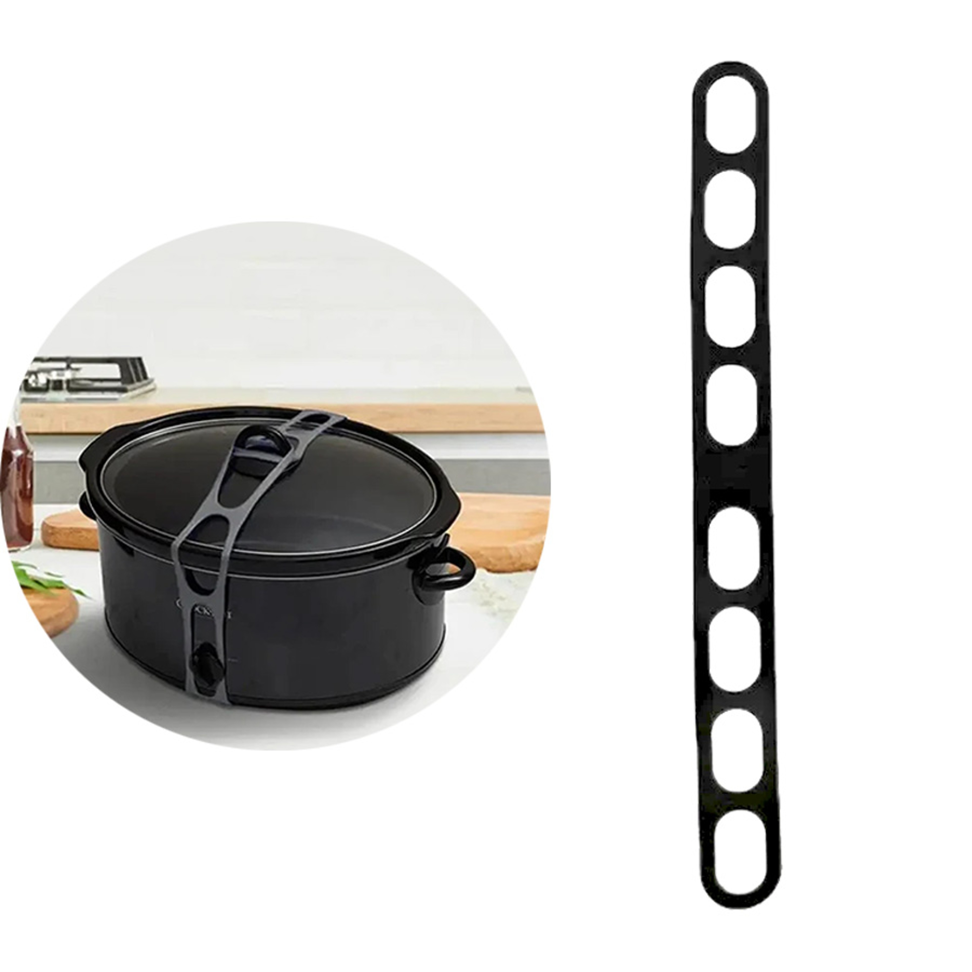 Reusable Silicone Lid Strap Universal Elastic Pot Lid Holder for Camping Cookware – view 8
