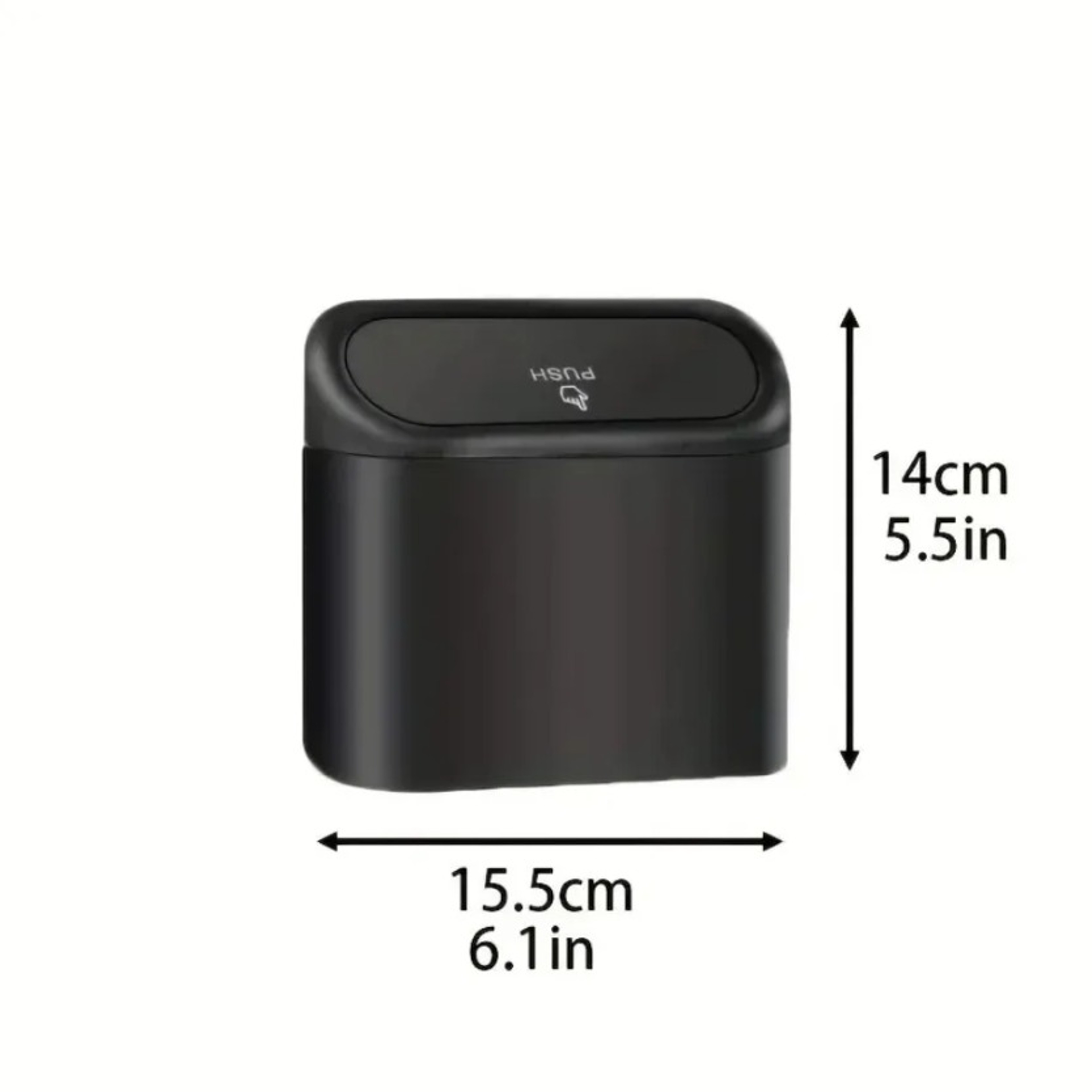 Compact Car Trash Can with Lid and three Rolls of Garbage Bags – view 6