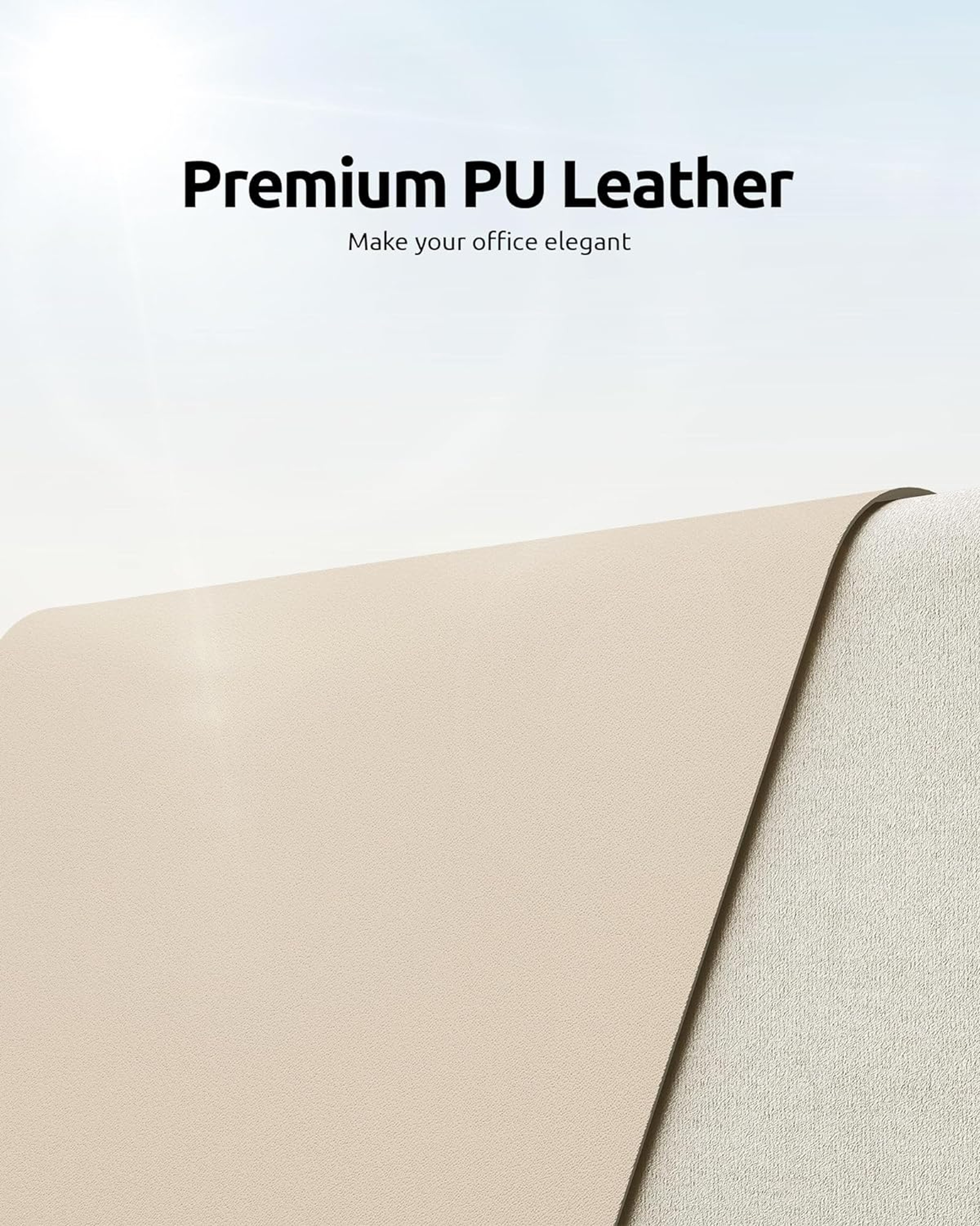Large Leather Desk Pad Non Slip Office Mouse Pad and Desk Protector – view 2