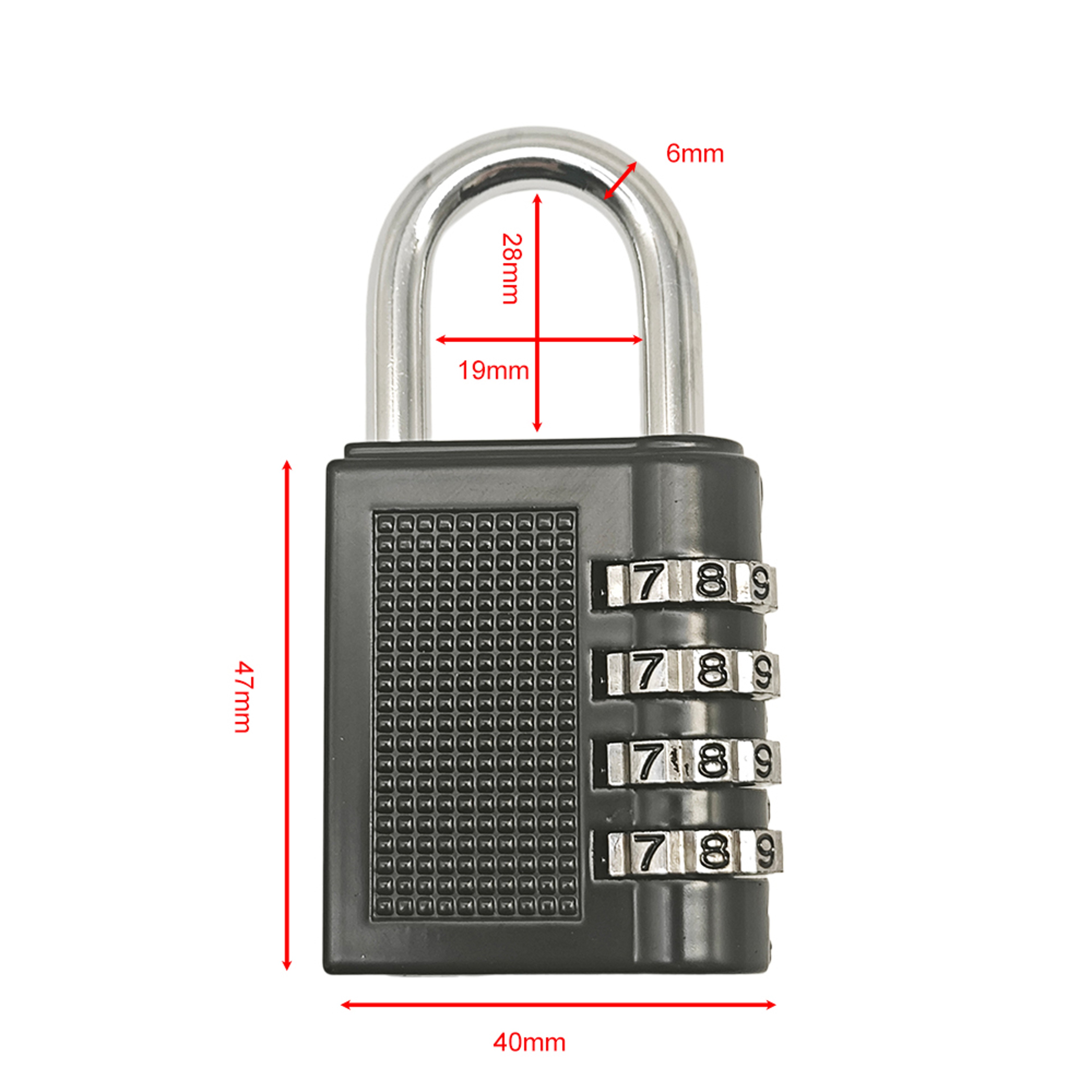 Three Digit Combination Luggage Lock Metallic Suitcase Trunk And Locker Password Lock 1