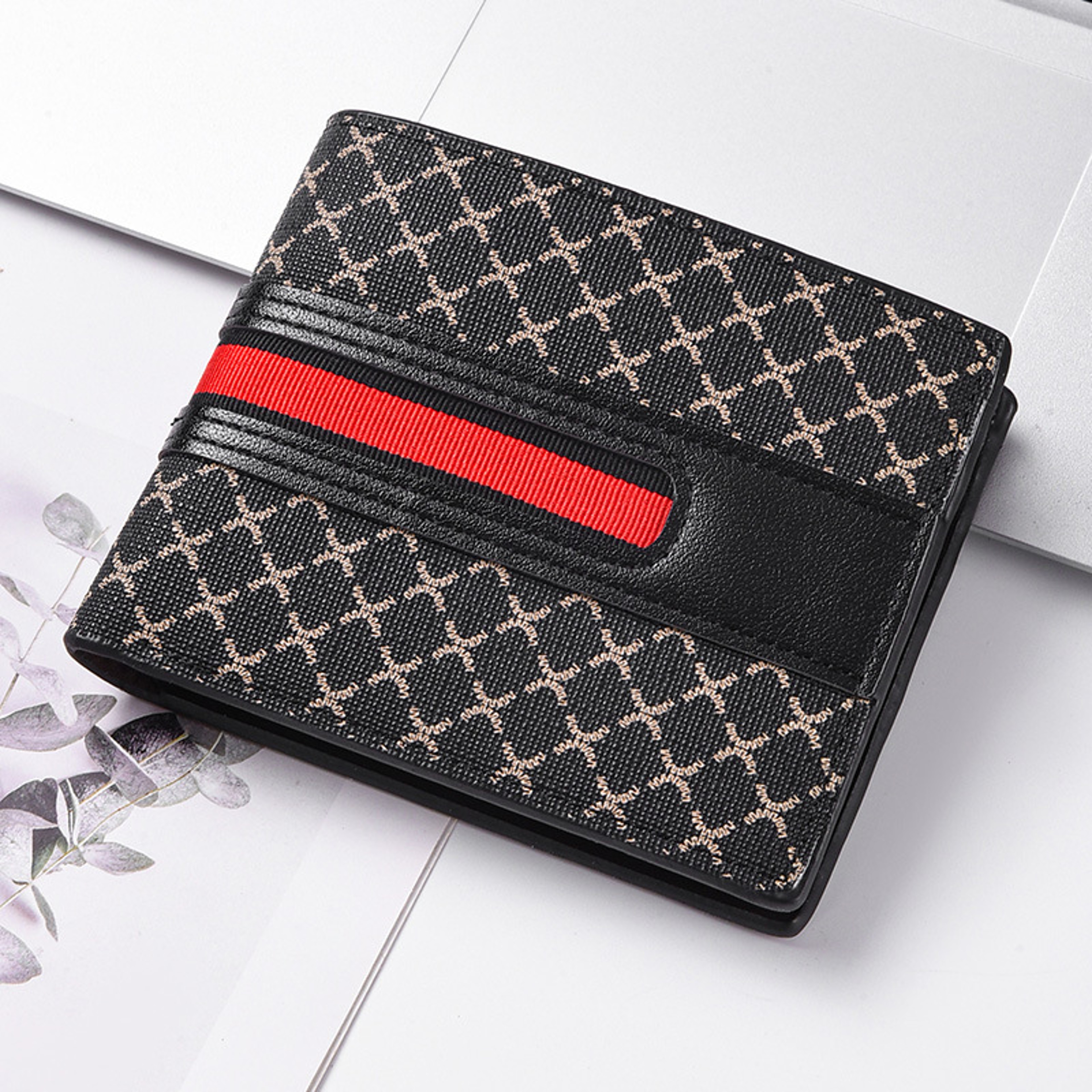 Mens PU Leather Wallet with Multi Card Slots and Hasp Closure – view 2