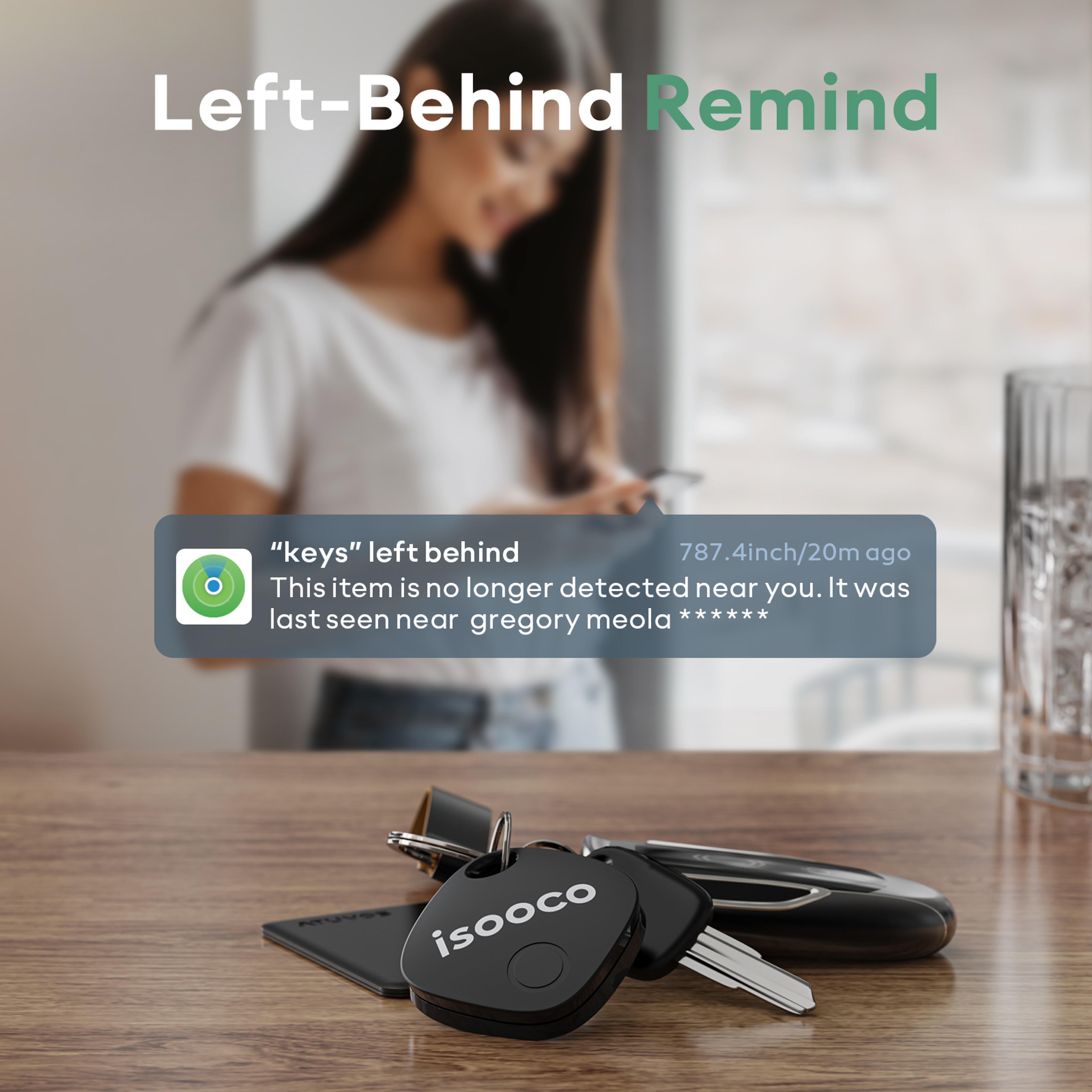 Mini Bluetooth Smart Item Tracker For IOS With Find My And Replaceable Battery 2
