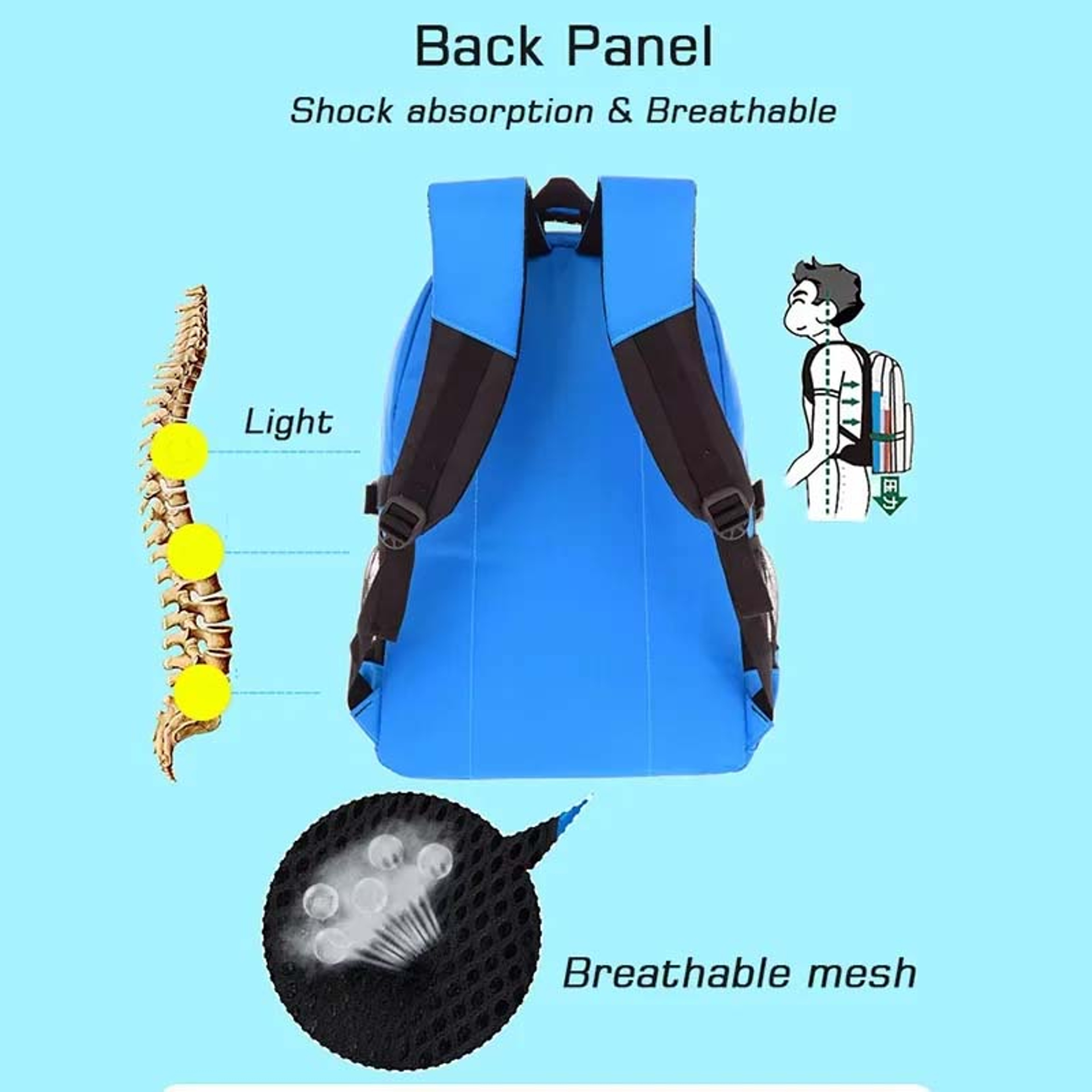 Waterproof Kids School Backpack with Capacity and Computer Compartment – view 3