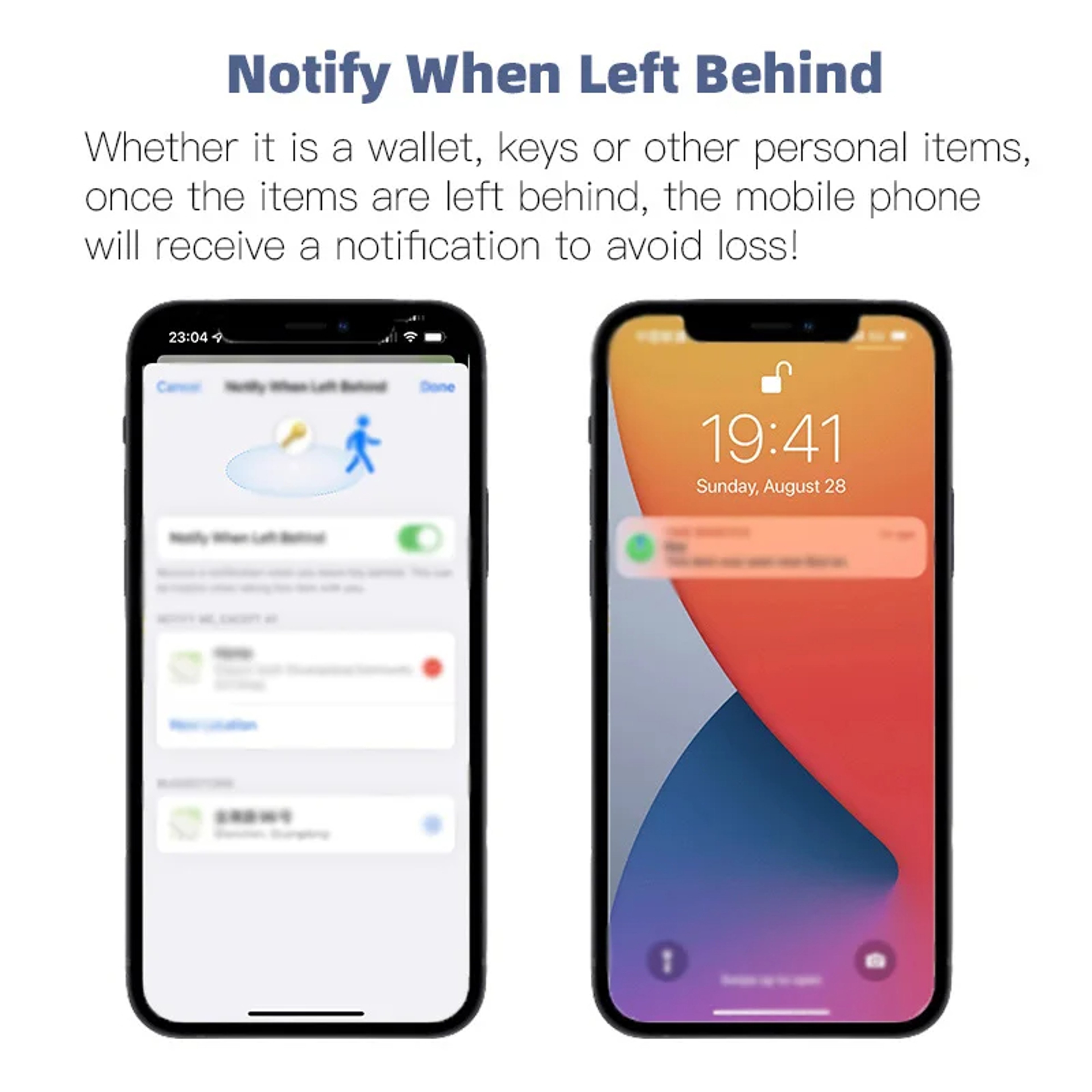 Bluetooth Mini Tracker for Apple Find My with Waterproof Anti Lost Reminder – view 3