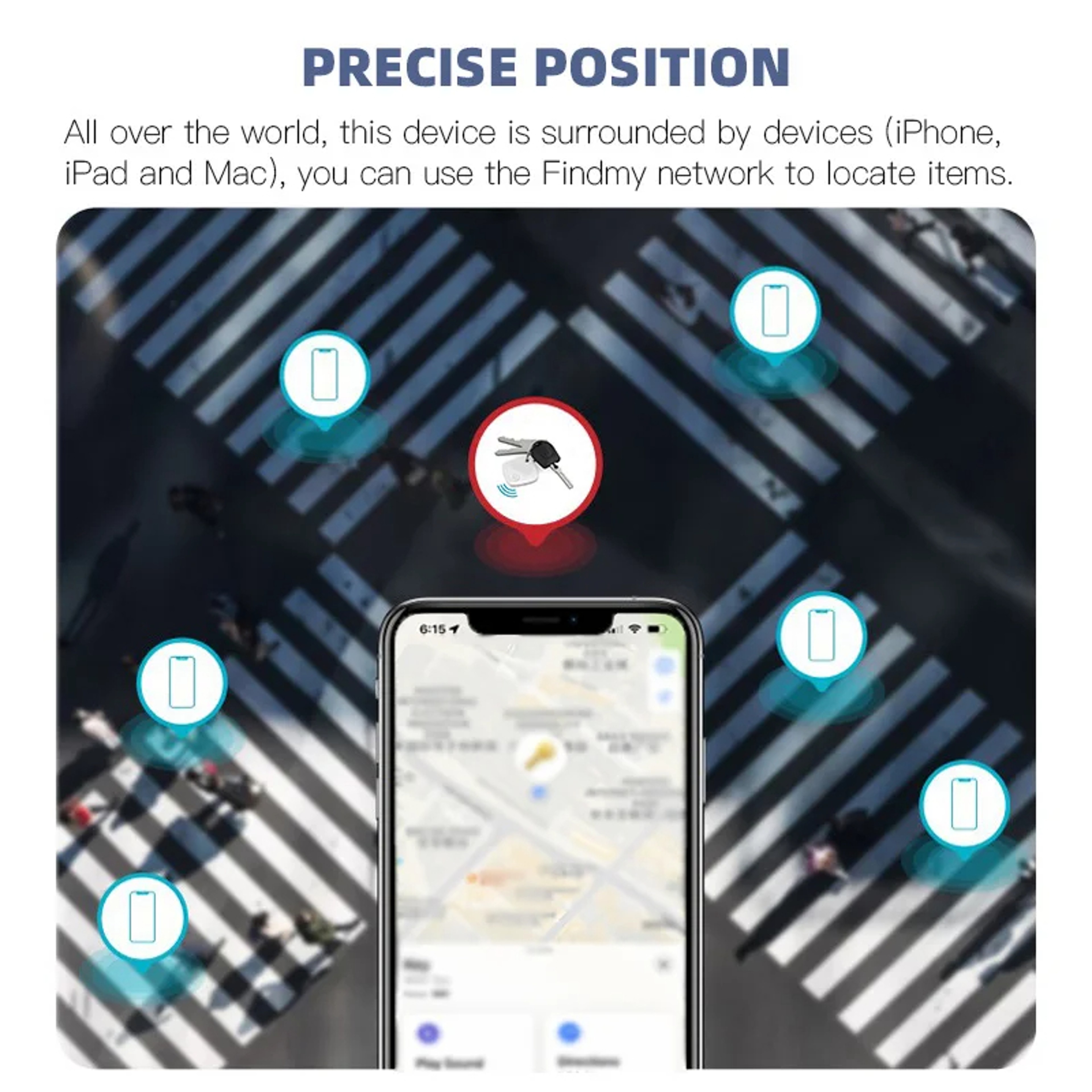 Bluetooth Mini Tracker for Apple Find My with Waterproof Anti Lost Reminder – view 5