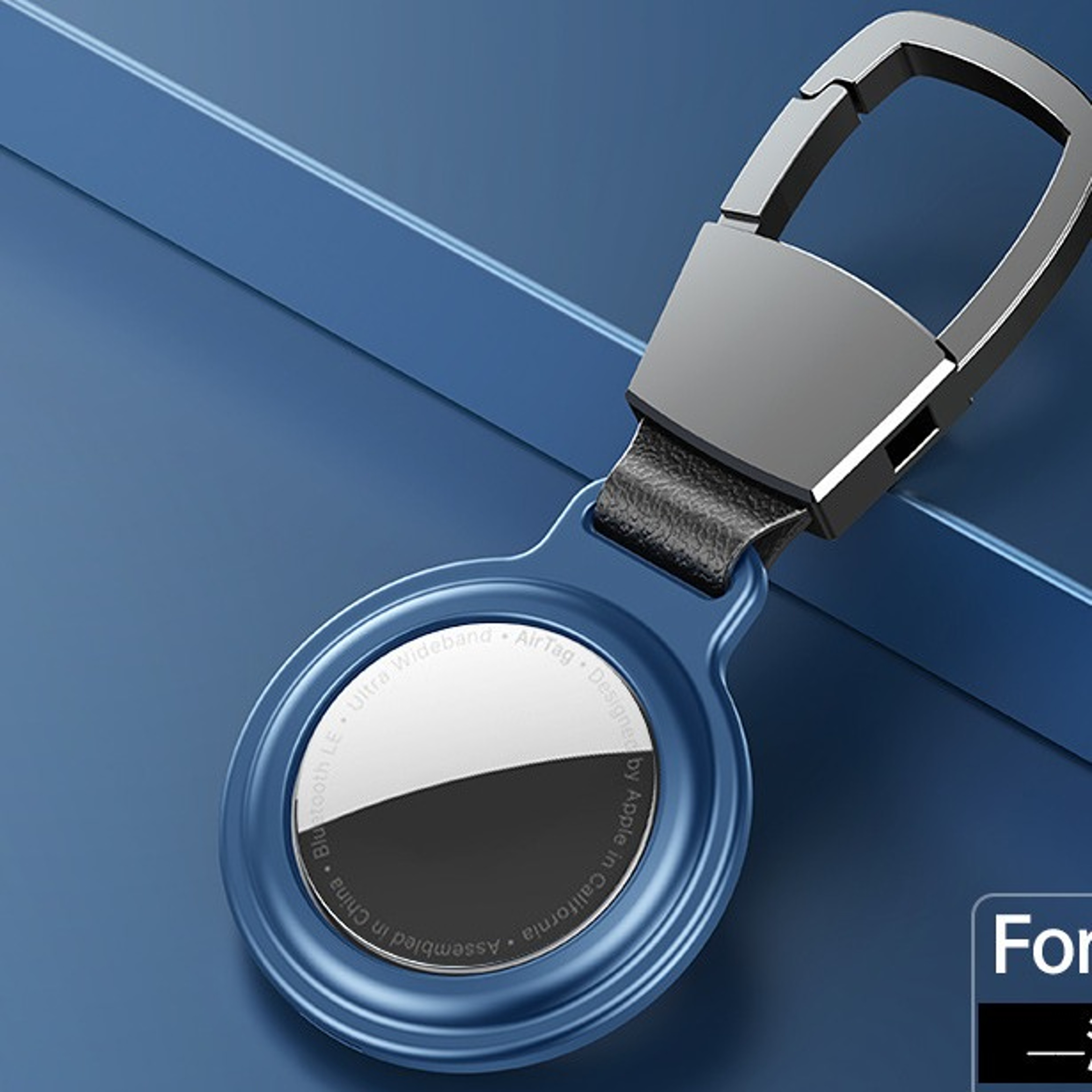 For Air Tags Keychain Protector Bumper Luxury Metal Magnetic Adsorption Cover For Apple Airtag Locat